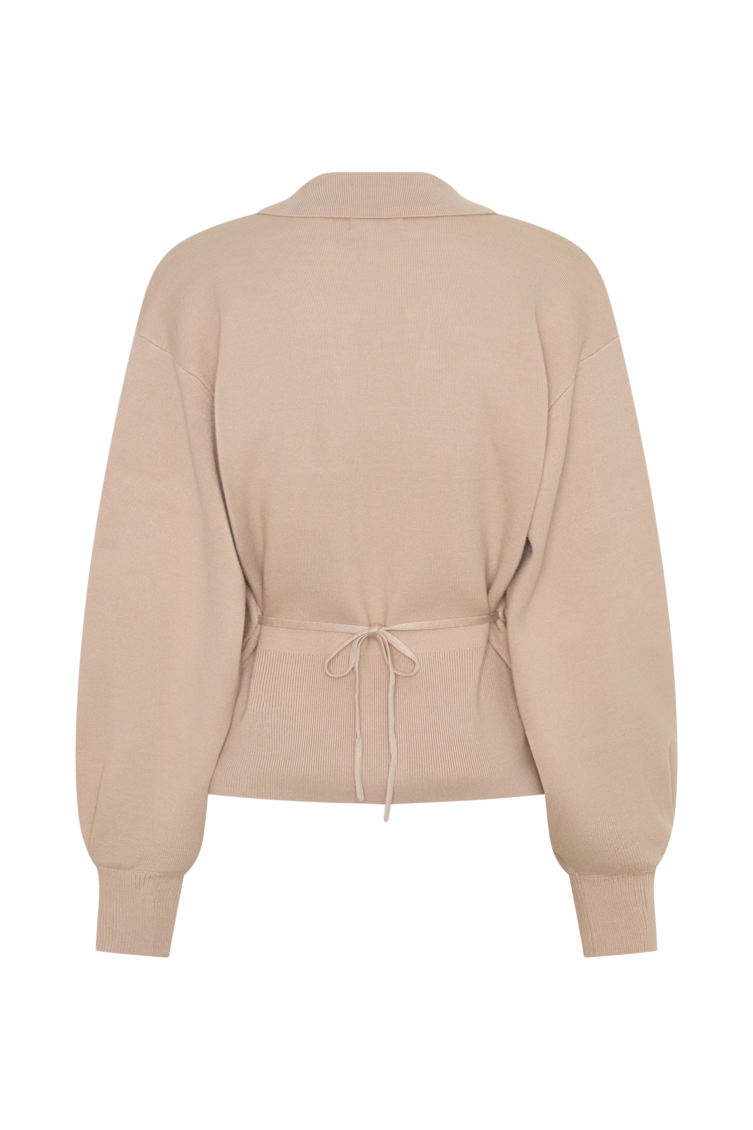 Blaine Knit Blouson Sleeve Cardigan - Oat Marle #8