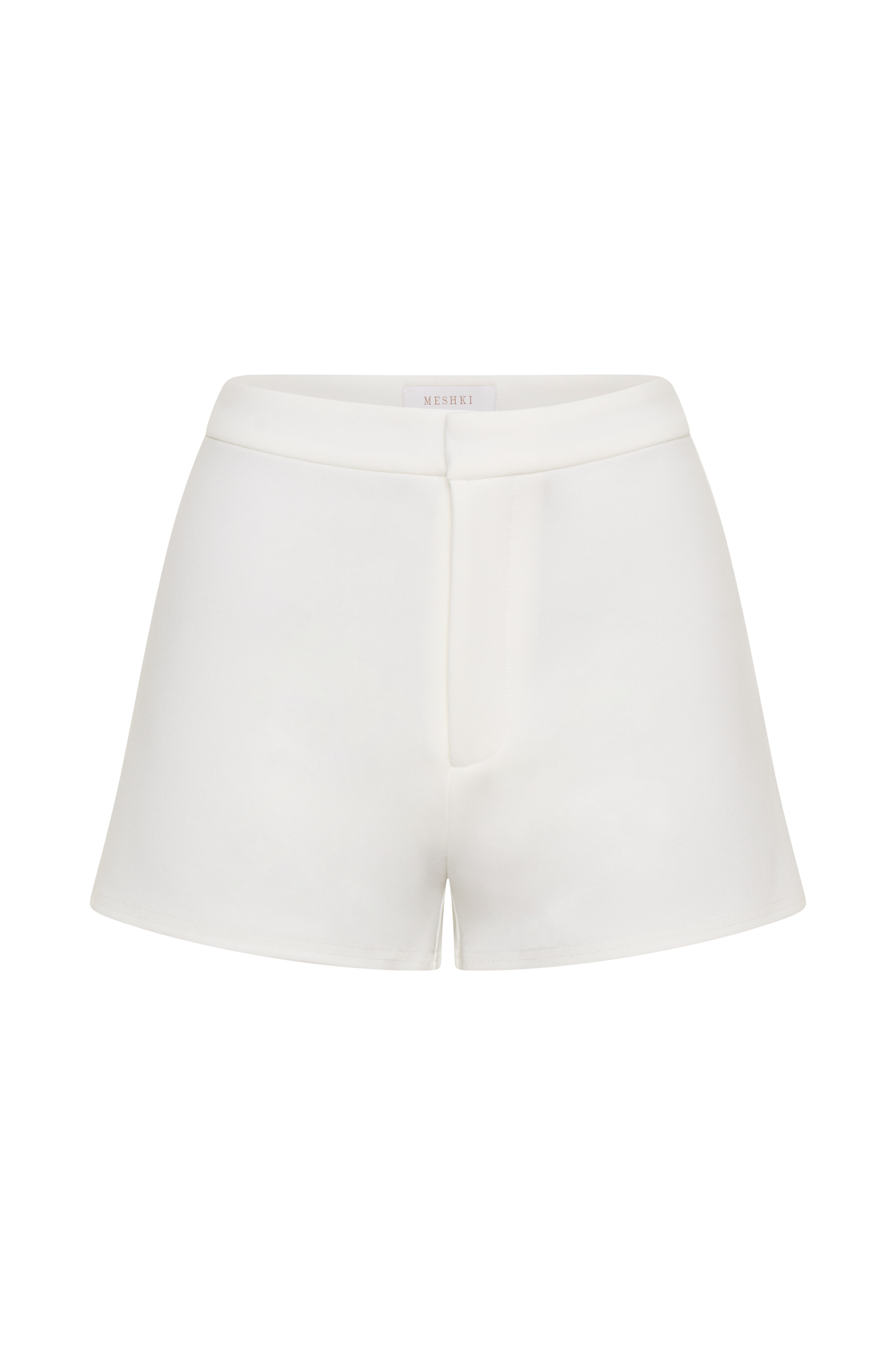 Blanca Stretch Crepe Shorts - White #9