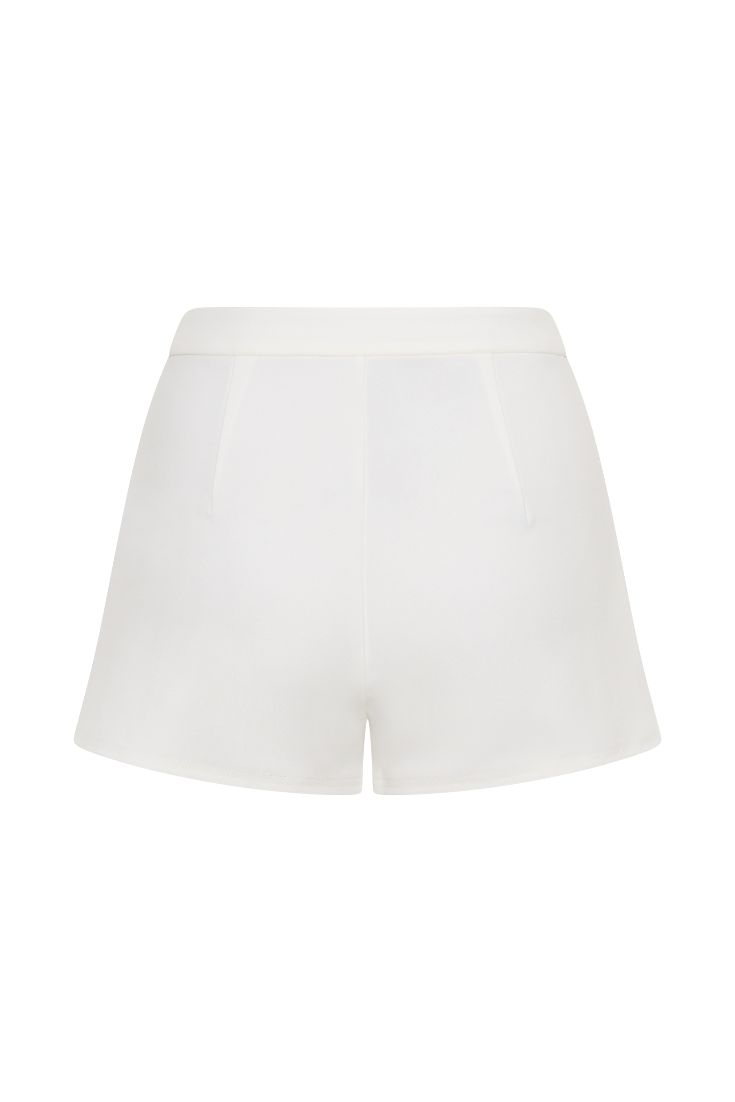 Blanca Stretch Crepe Shorts - White #8
