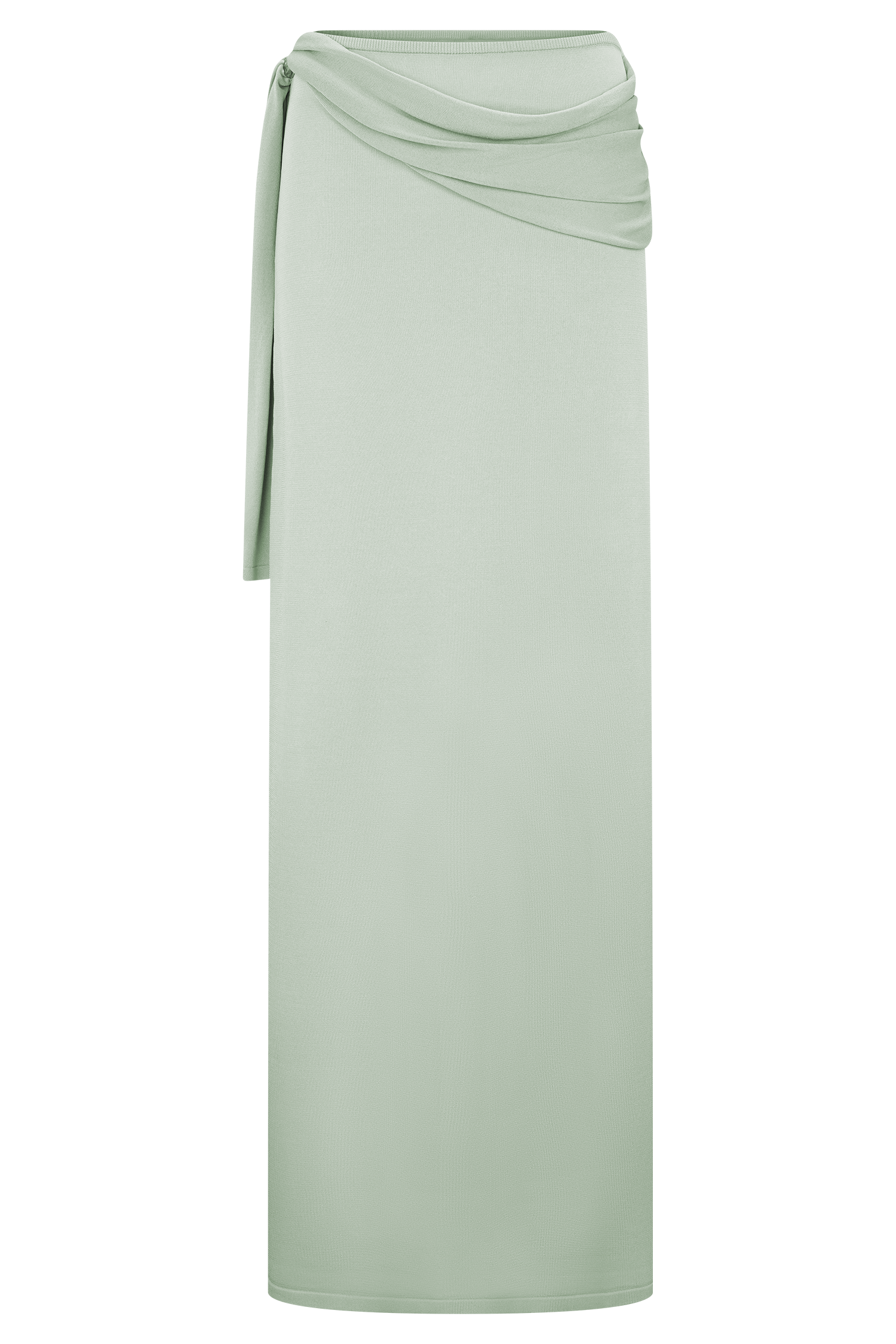 Bowie Low Rise Knit Maxi Skirt - Pastel Green #8