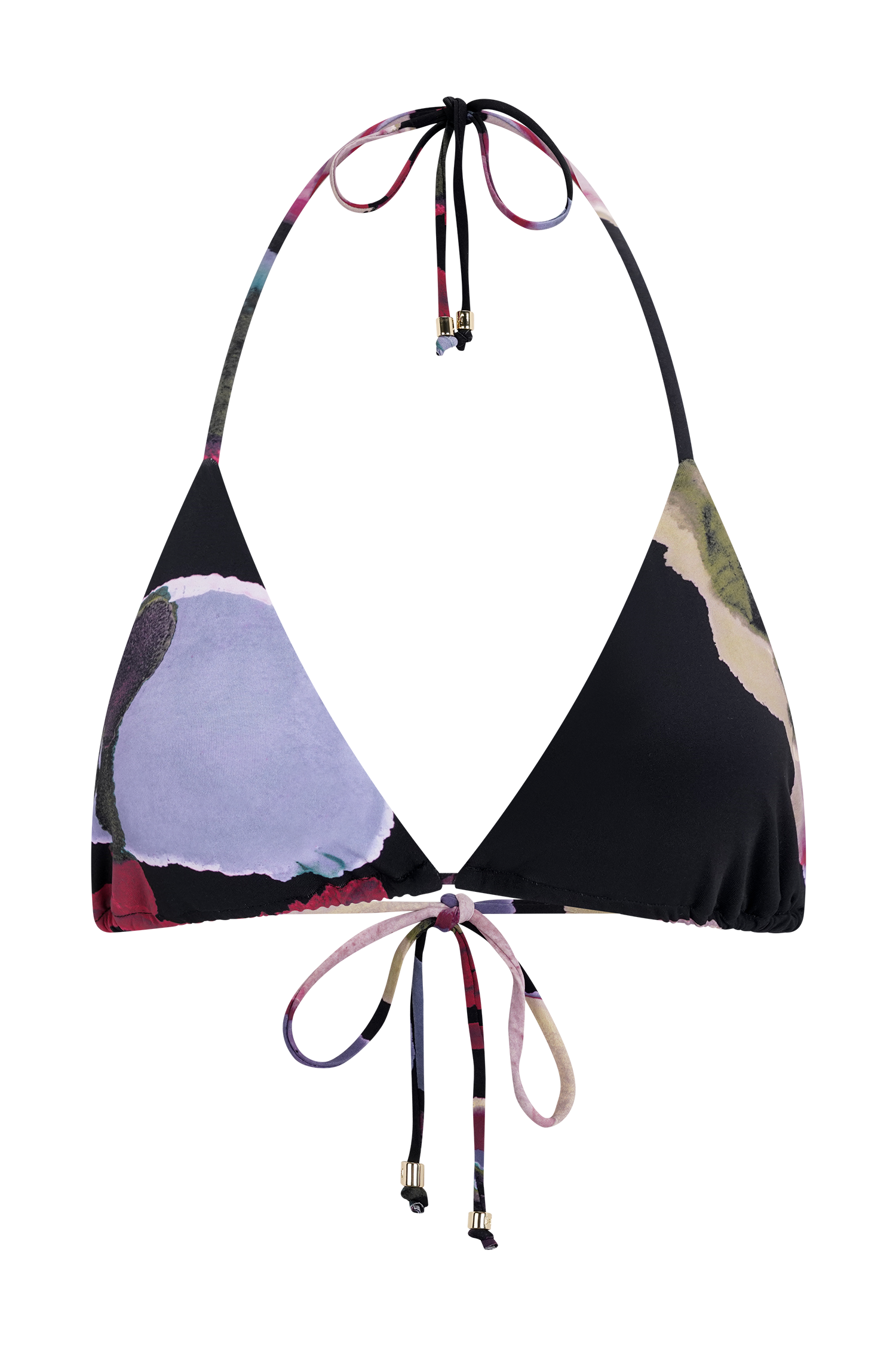 Brianna Triangle Bikini Top - Multi Fluid Reverie Print #9