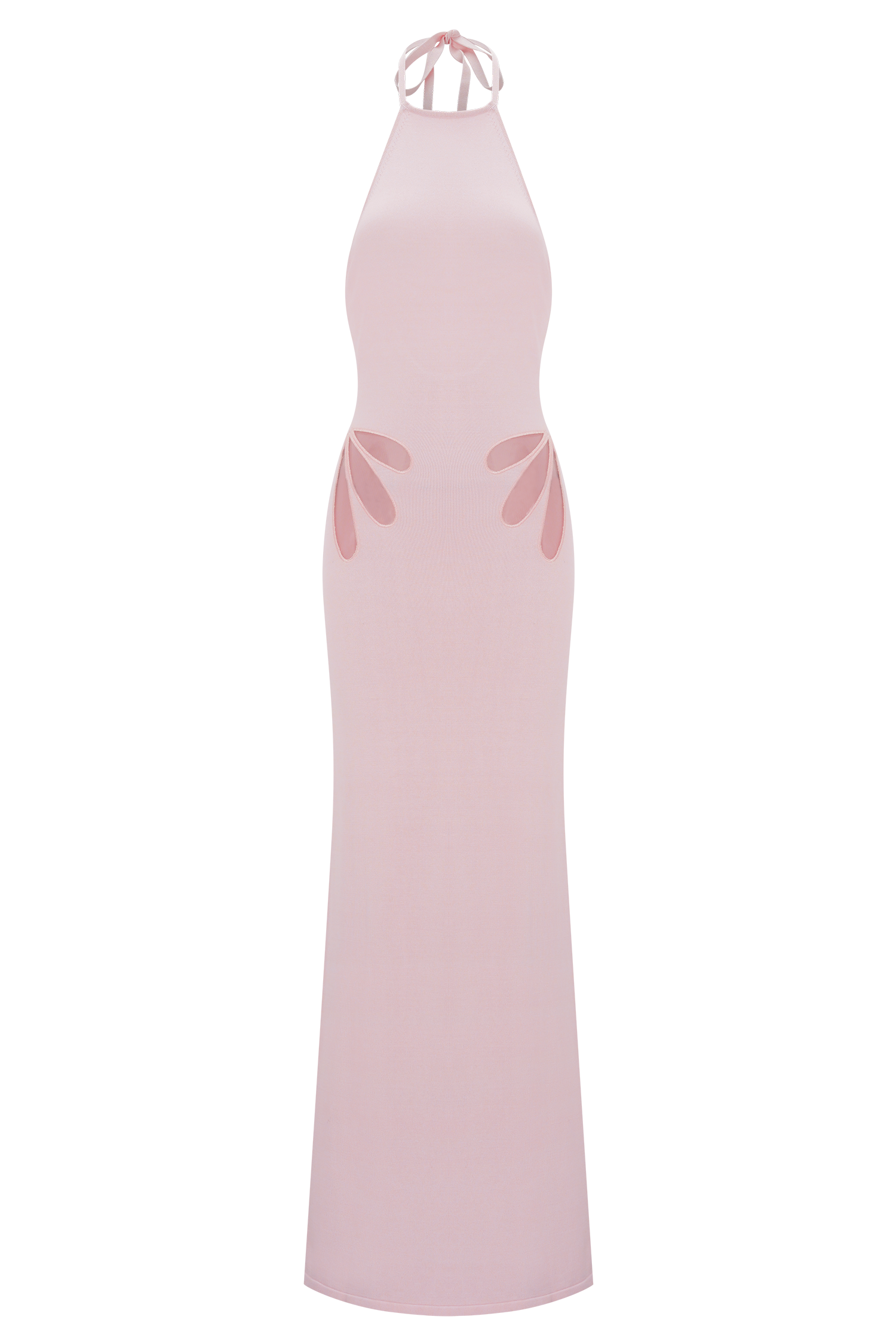 Brock Knit Halter Maxi Dress - Baby Pink #7