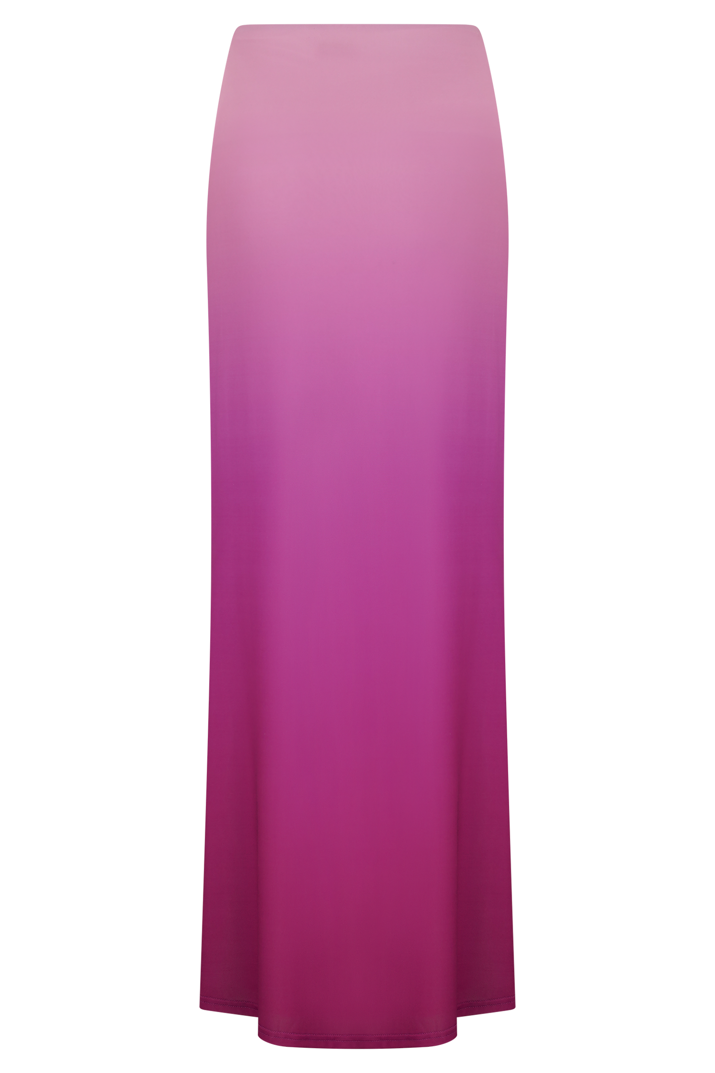Bruna Slinky Fishtail Maxi Skirt - Ombre Pink