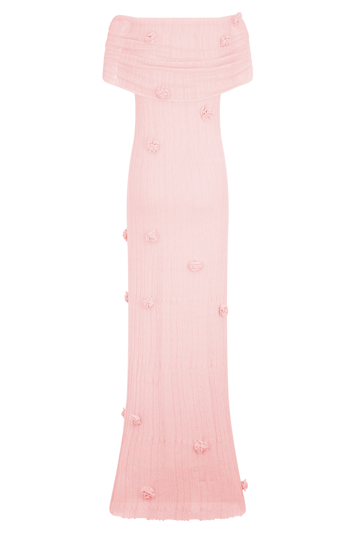 Brynn Orchid Knit Maxi Dress Pastel Pink MESHKI