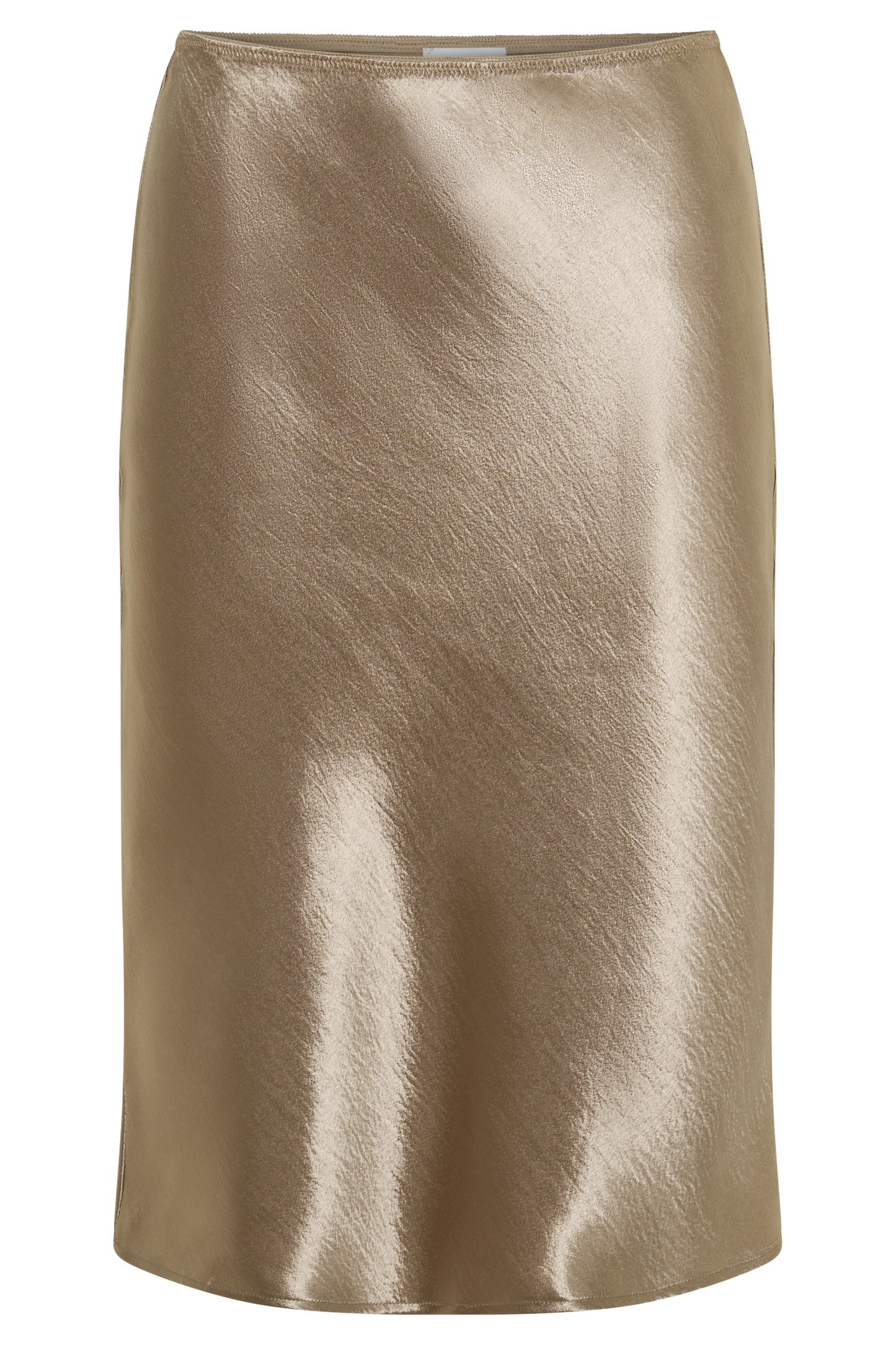 Cleo Satin Midi Skirt - Gold