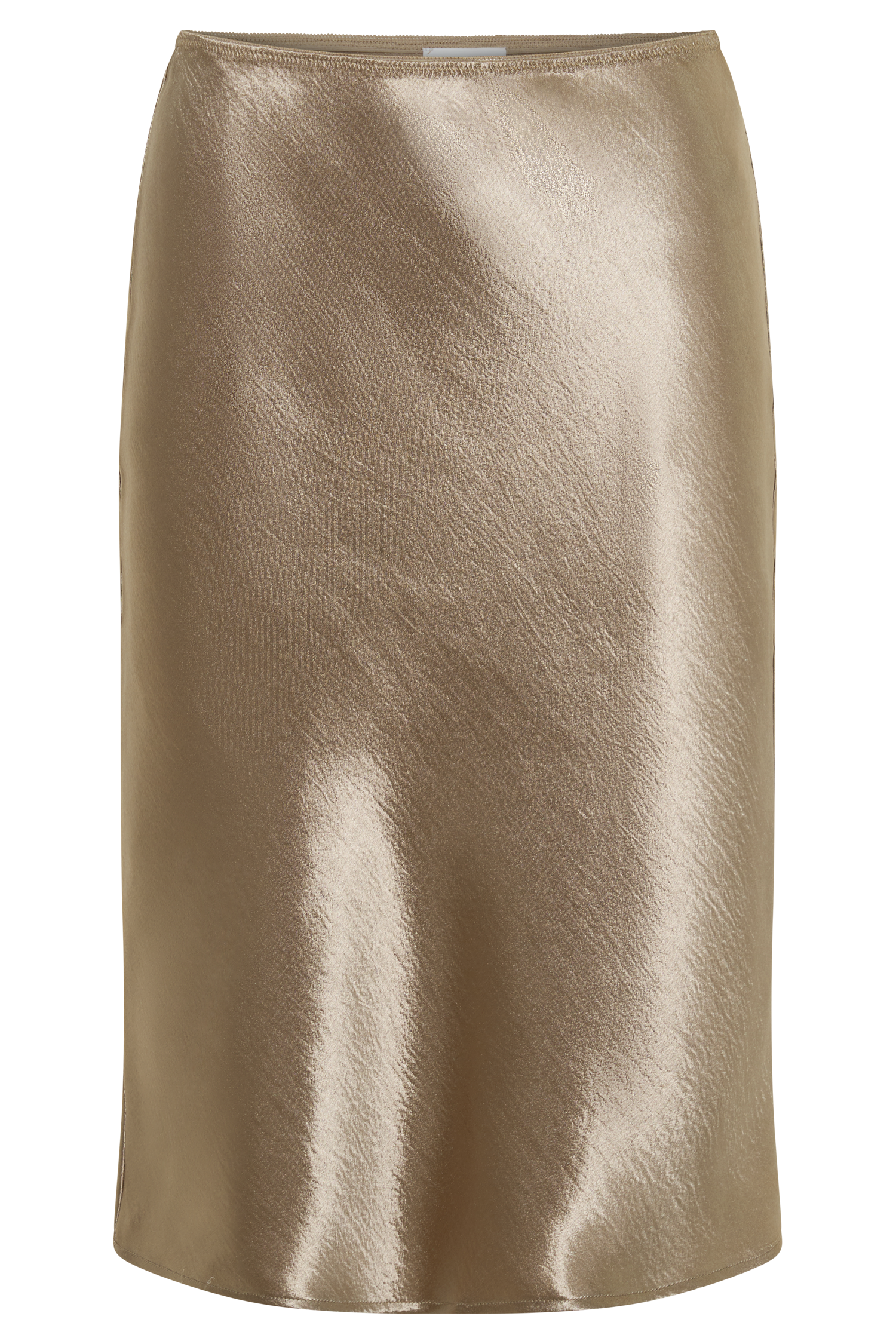 Cleo Satin Midi Skirt - Gold #9