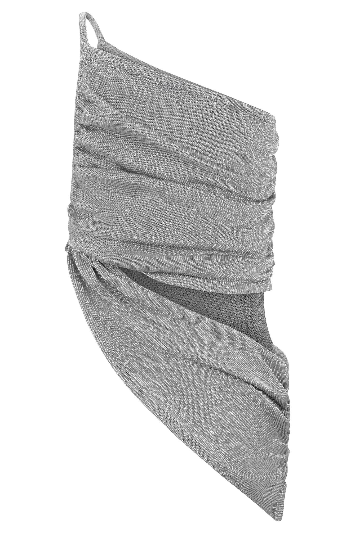 Corah Lurex Drape Knit Top - Silver #10