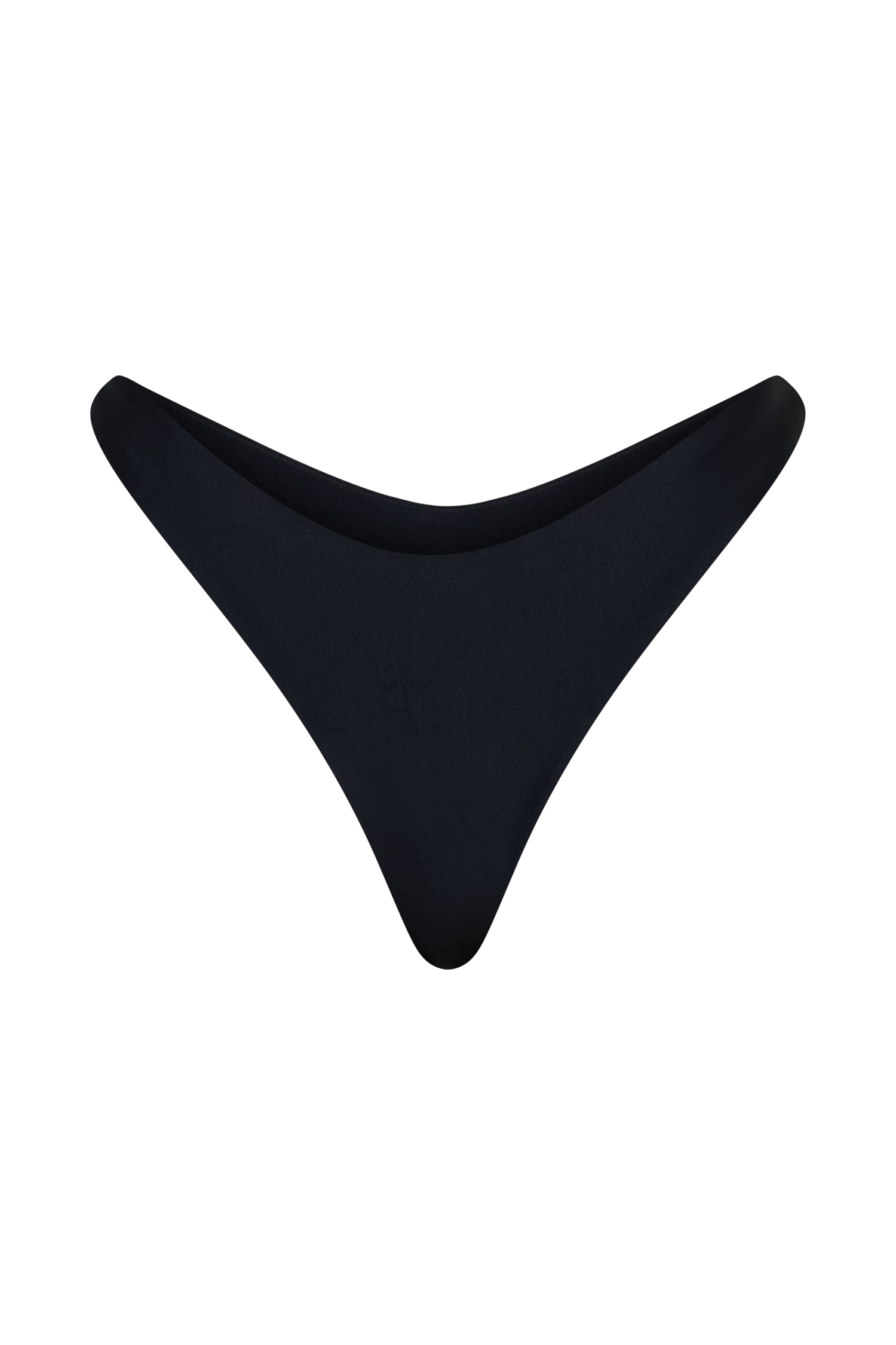 Coralia High Side Thong Bikini Bottom - Black #12