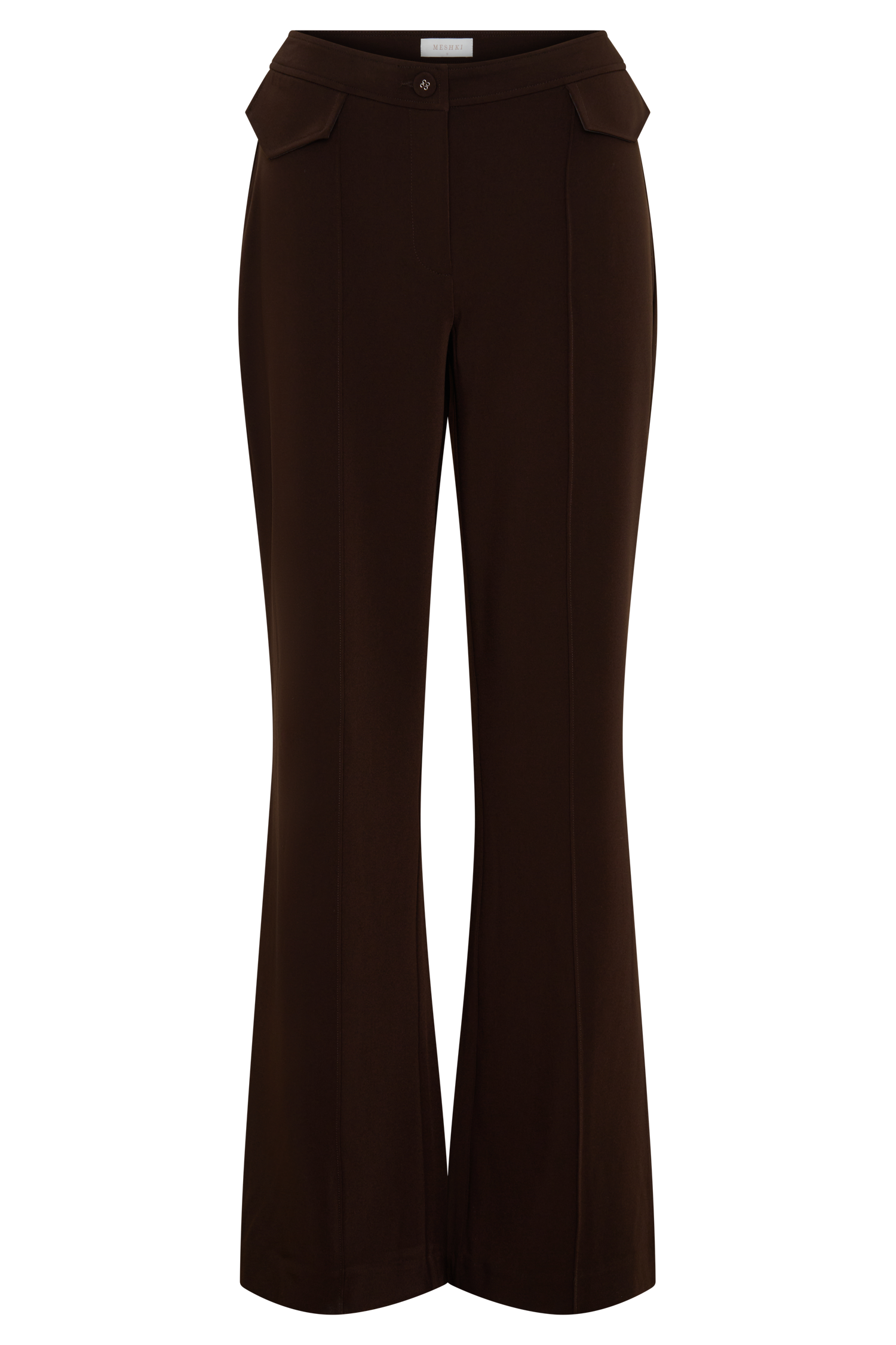 Darcie Fit And Flare Suiting Pants - Dark Chocolate #9