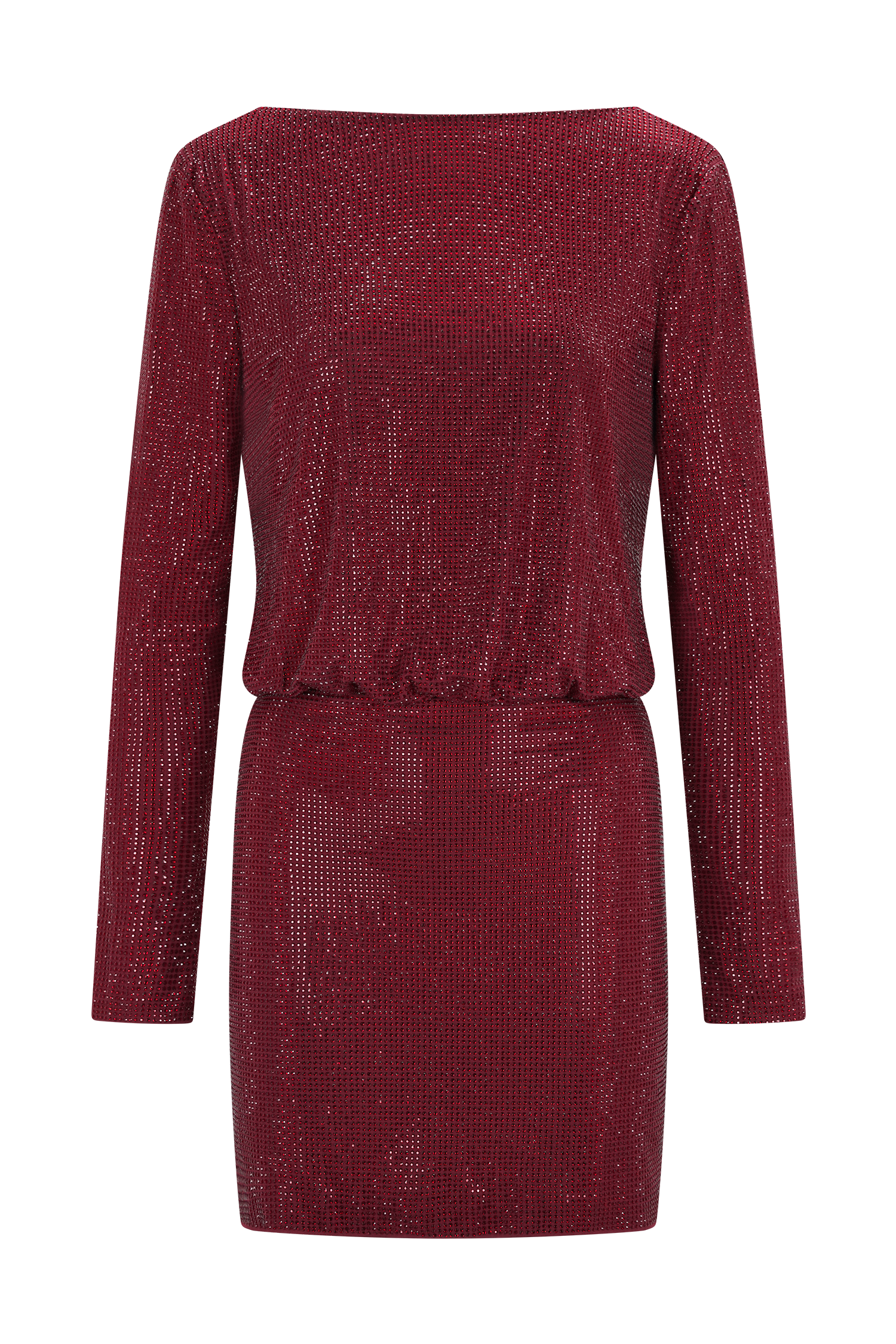 Darius Diamante Cowl Mini Dress - Wine #6
