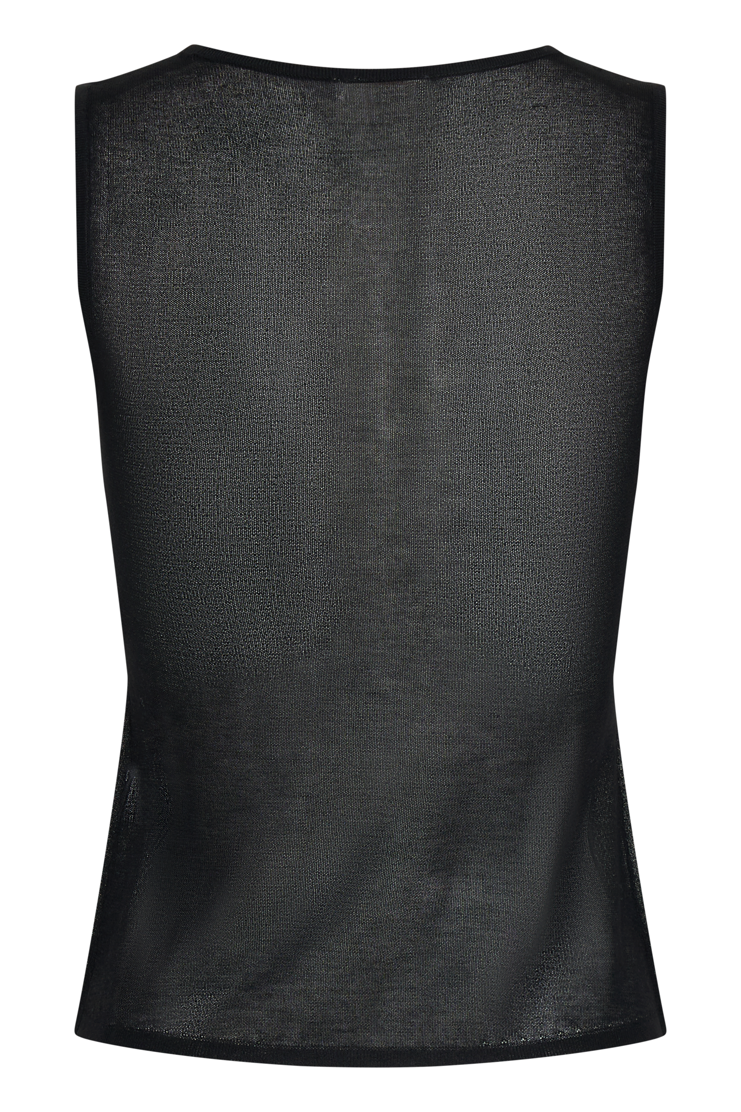 Dollie Sheer Knit Tank Top - Black #8