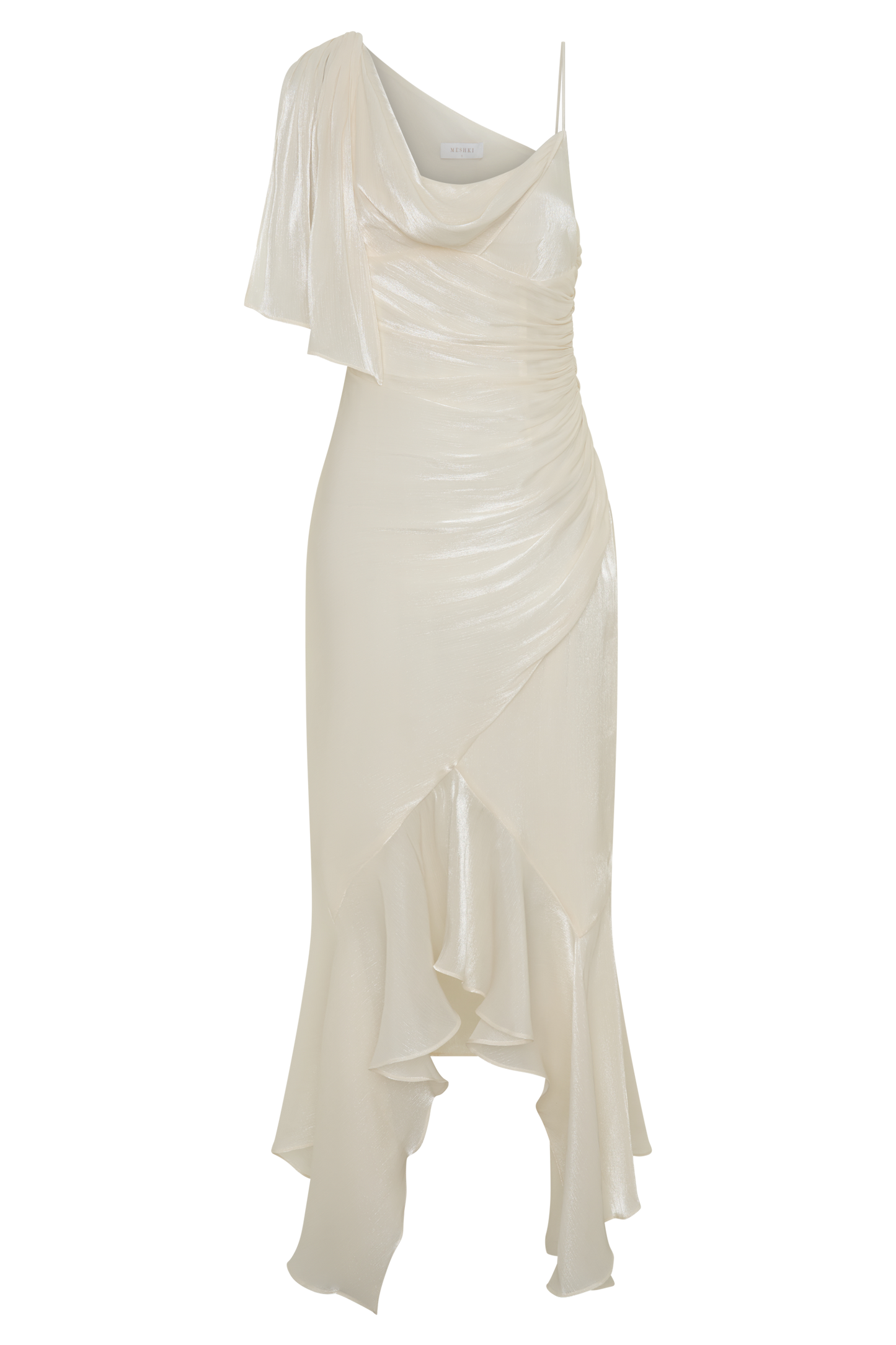 Edith Draped Maxi Dress - Ivory