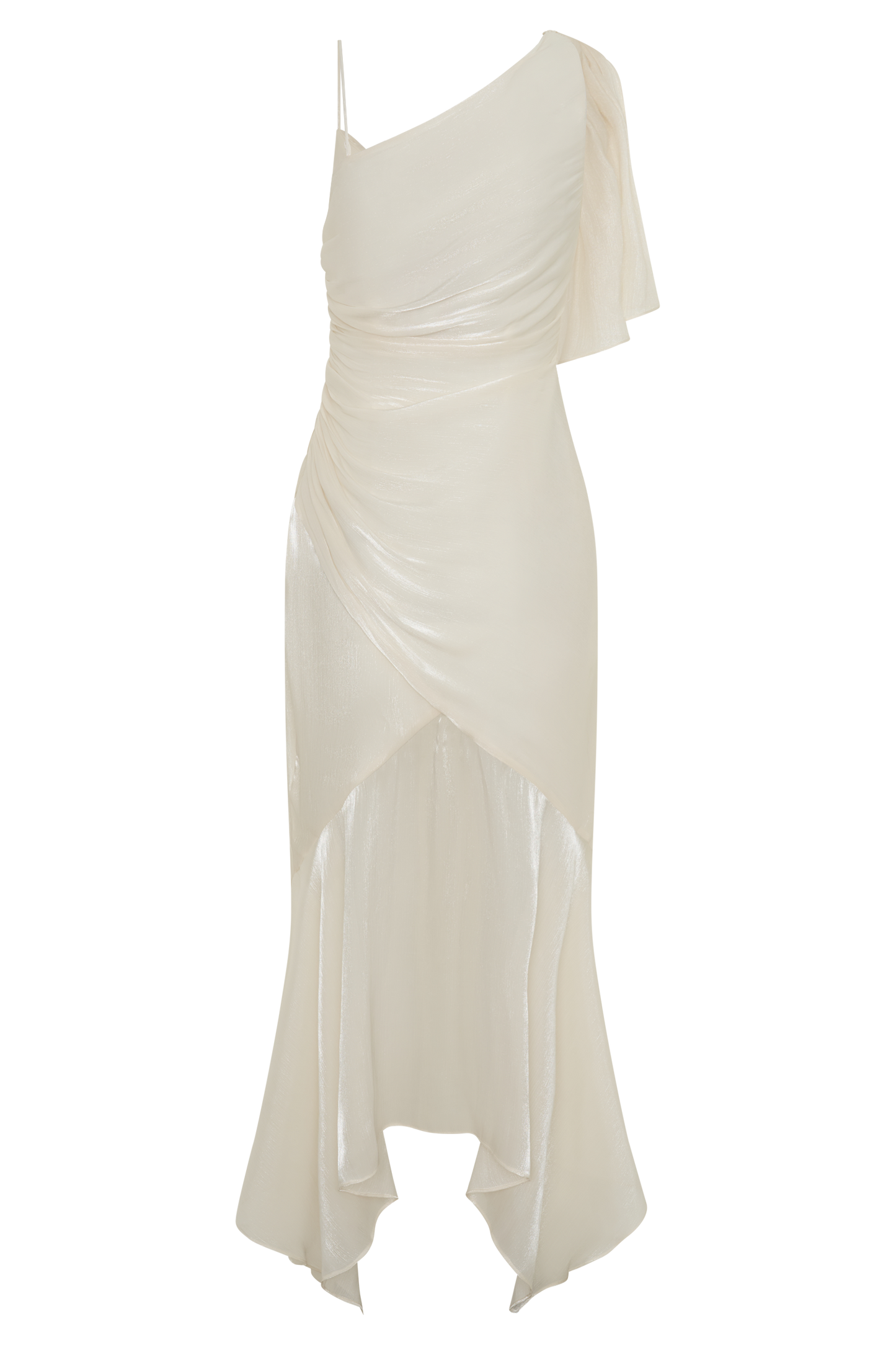 Edith Draped Maxi Dress - Ivory
