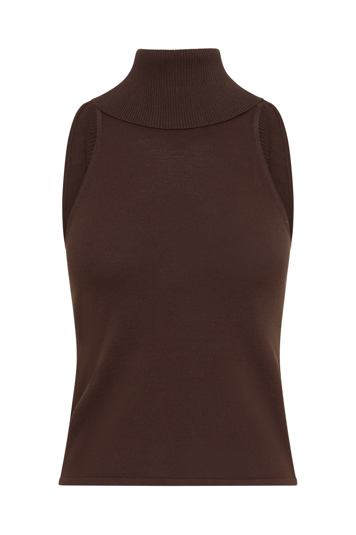 Ellen Knit Sleeveless Top - Chocolate #8