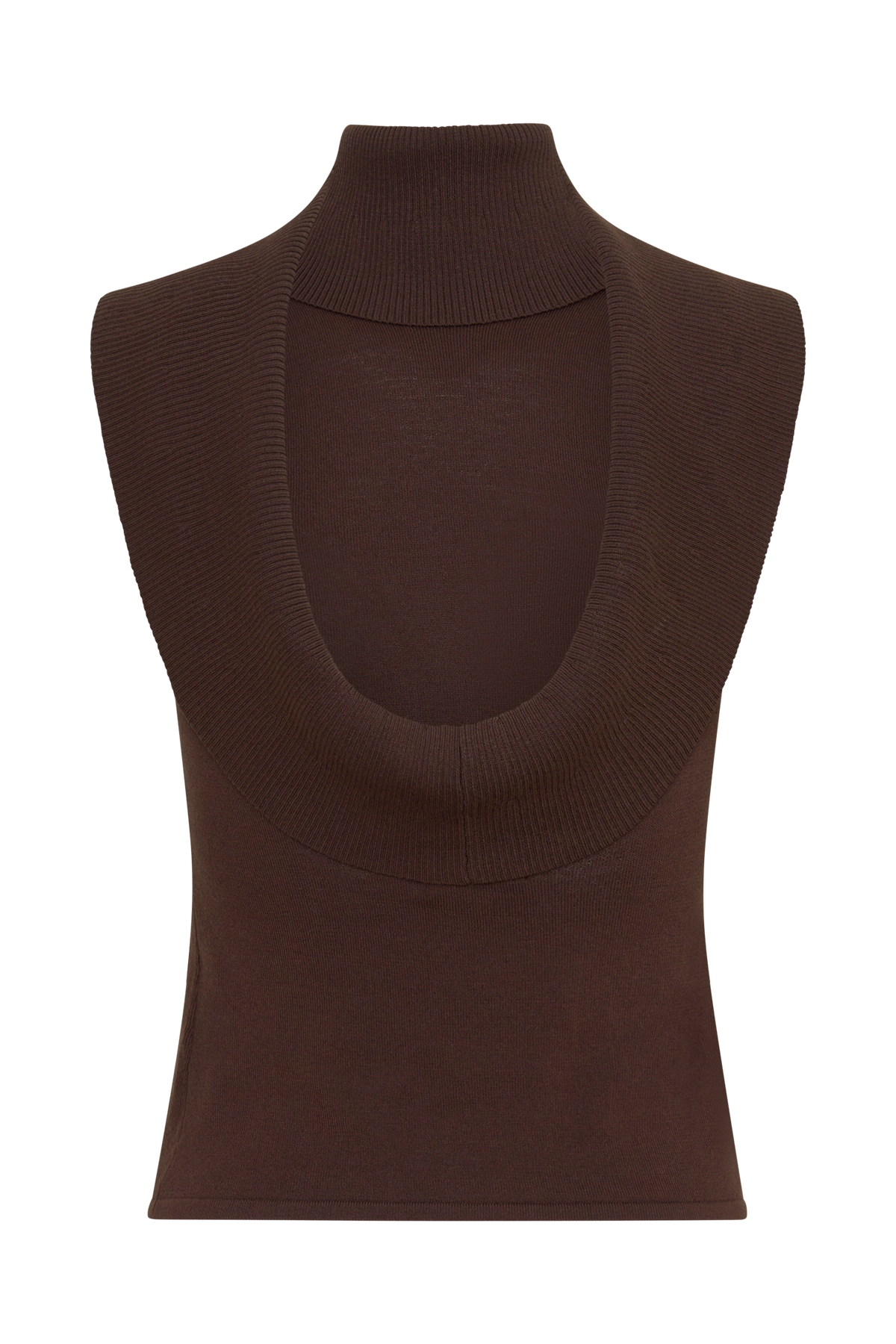 Ellen Knit Sleeveless Top - Chocolate #7