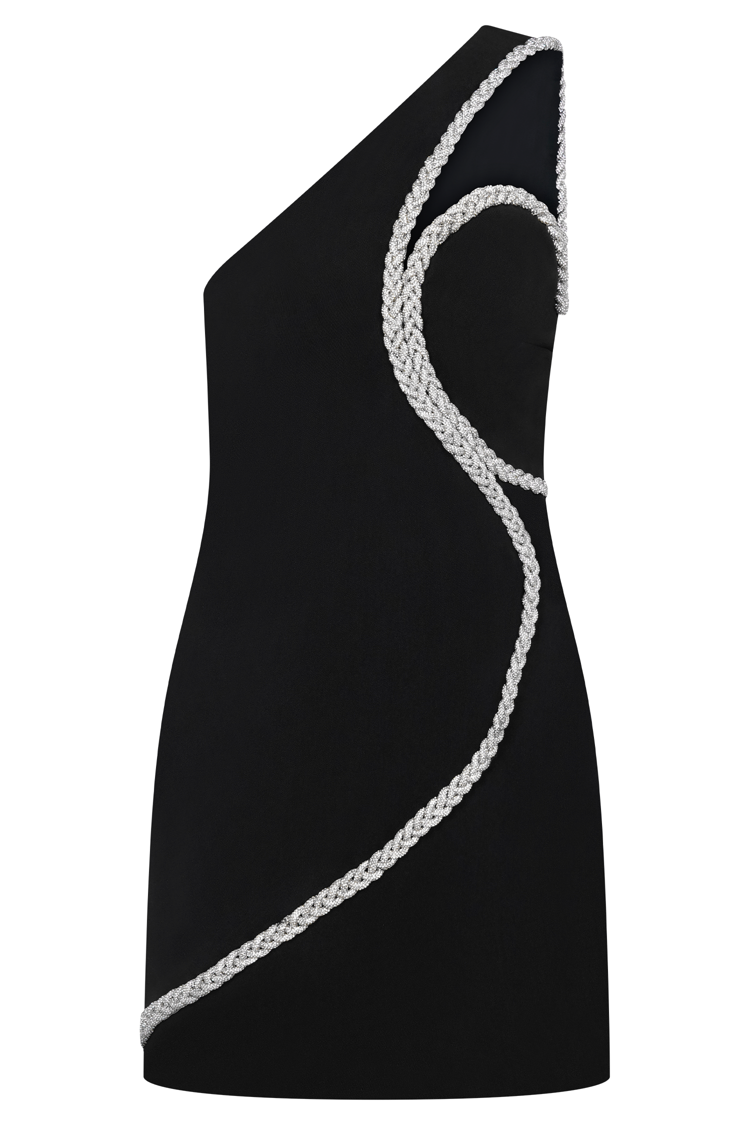 Eleonora Diamante Trim Mini Dress - Black #11