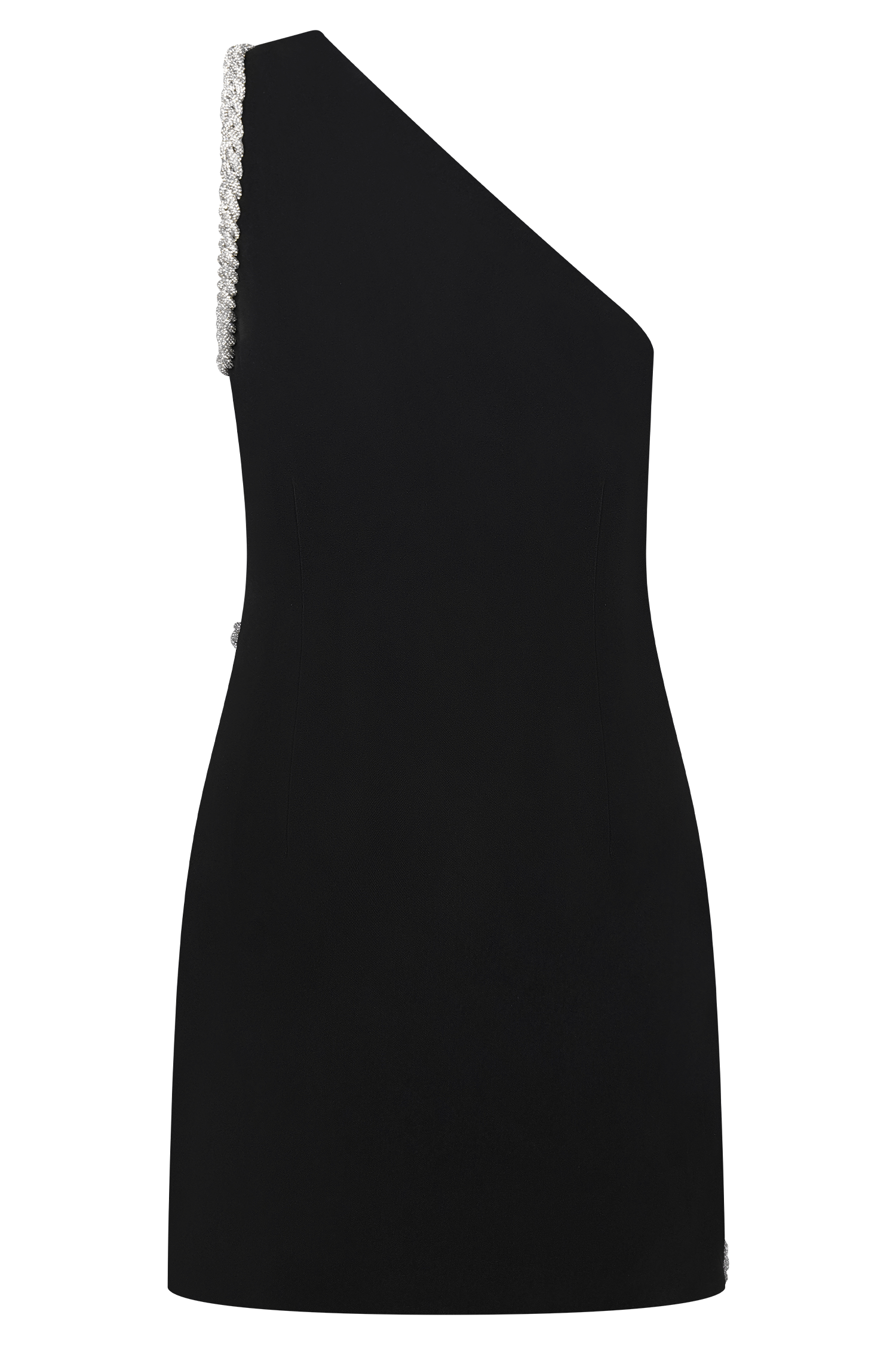 Eleonora Diamante Trim Mini Dress - Black #10