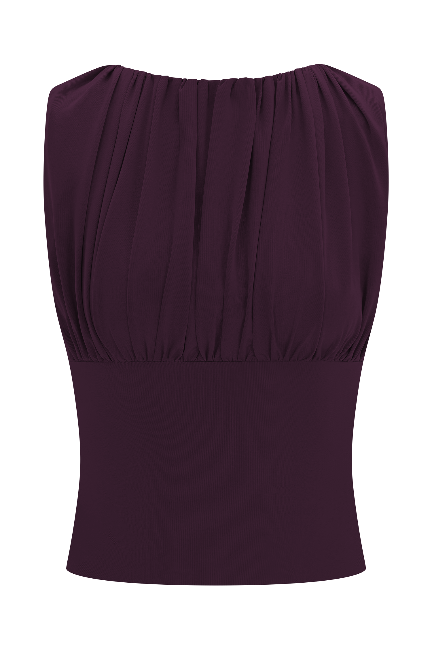 Erina Slinky Open Back Top - Aubergine #9