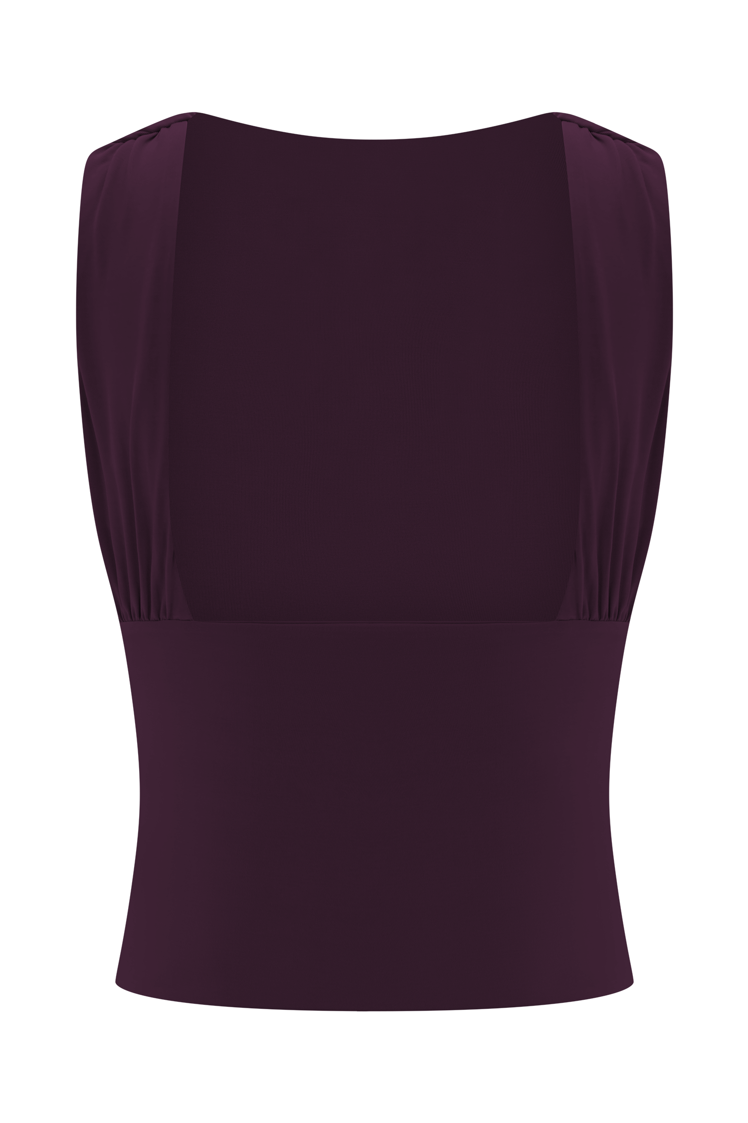 Erina Slinky Open Back Top - Aubergine #8