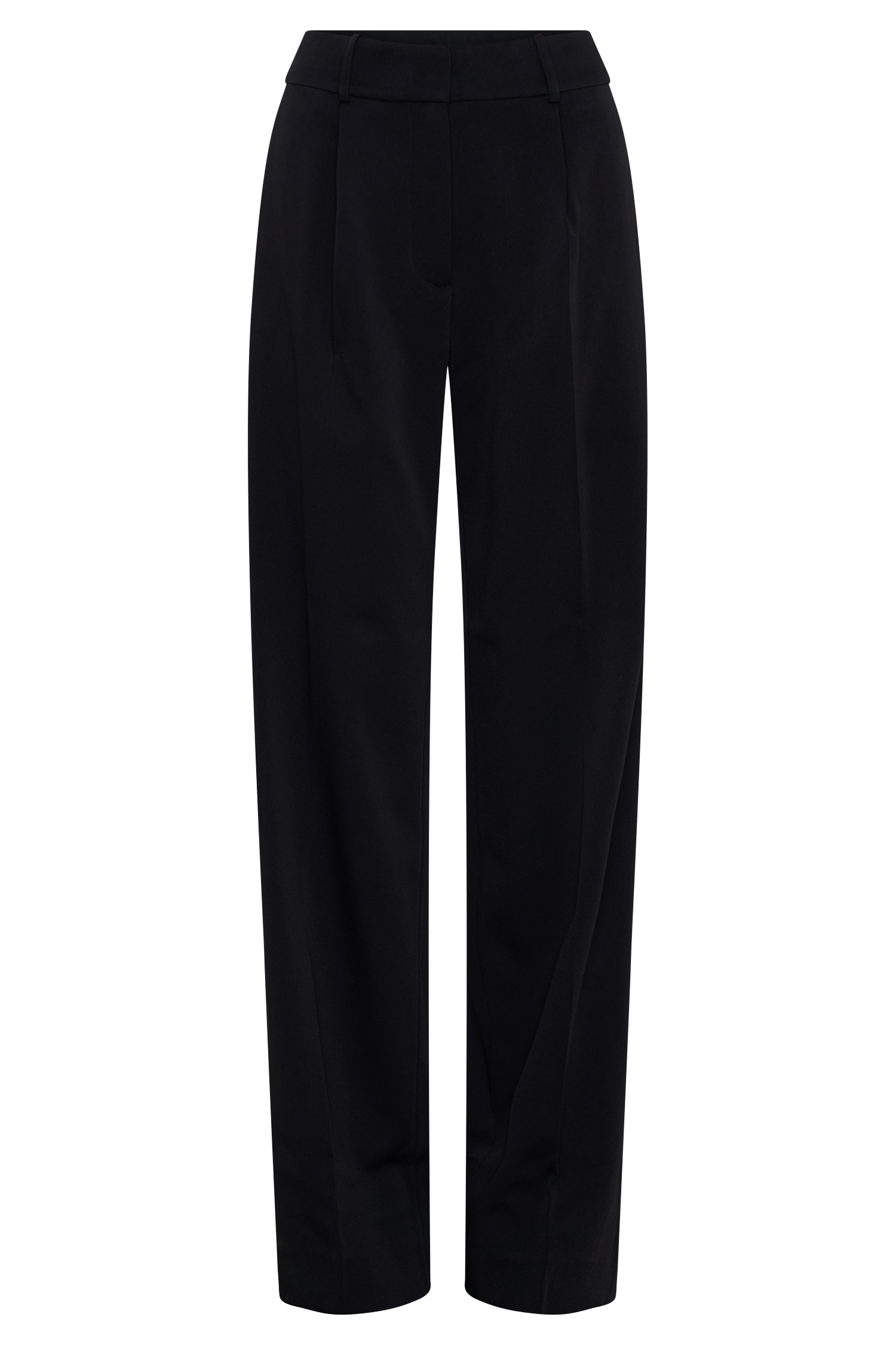 Fatima Satin Straight Leg Pant - Black #9