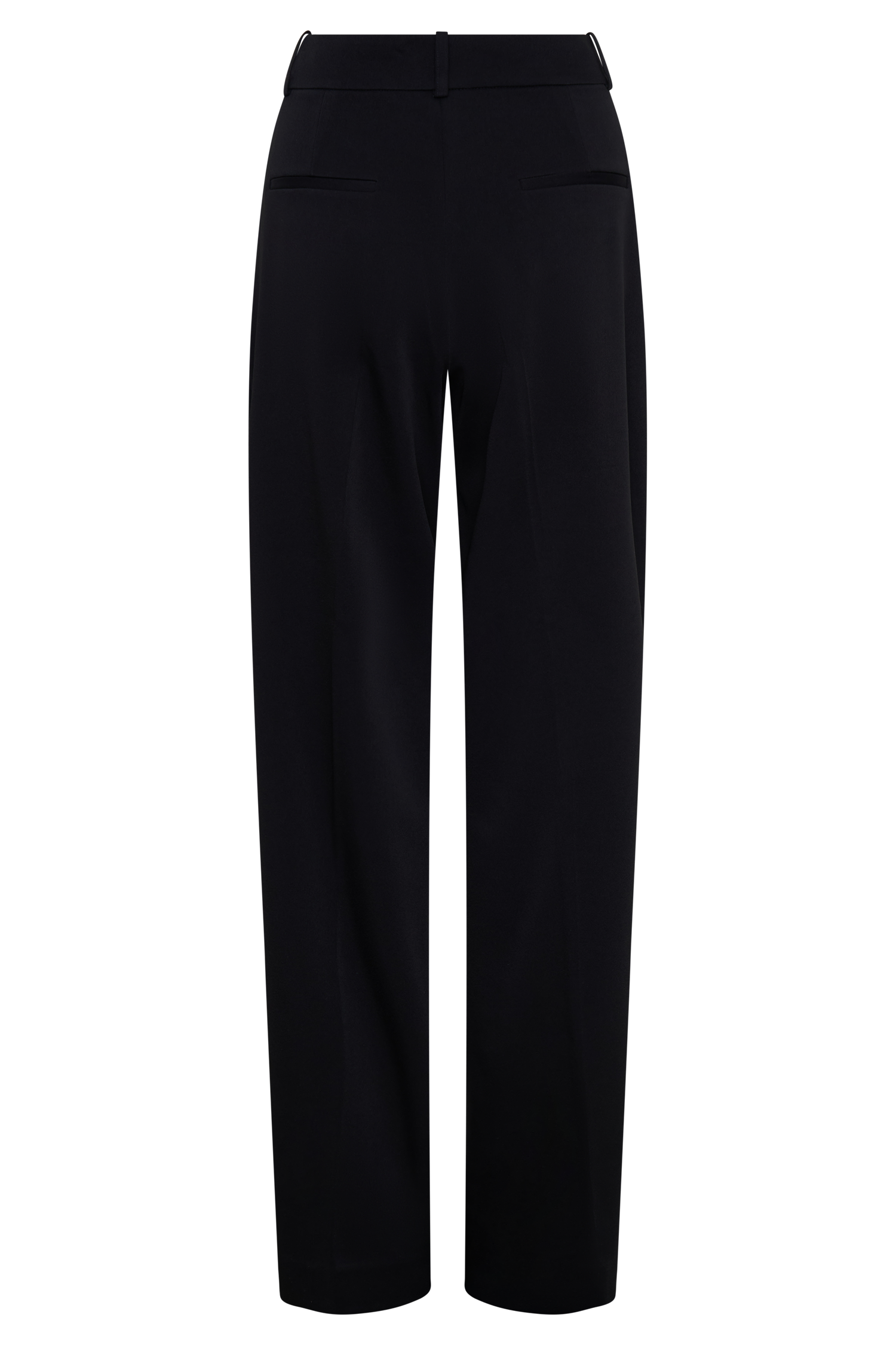 Fatima Satin Straight Leg Pant - Black #8