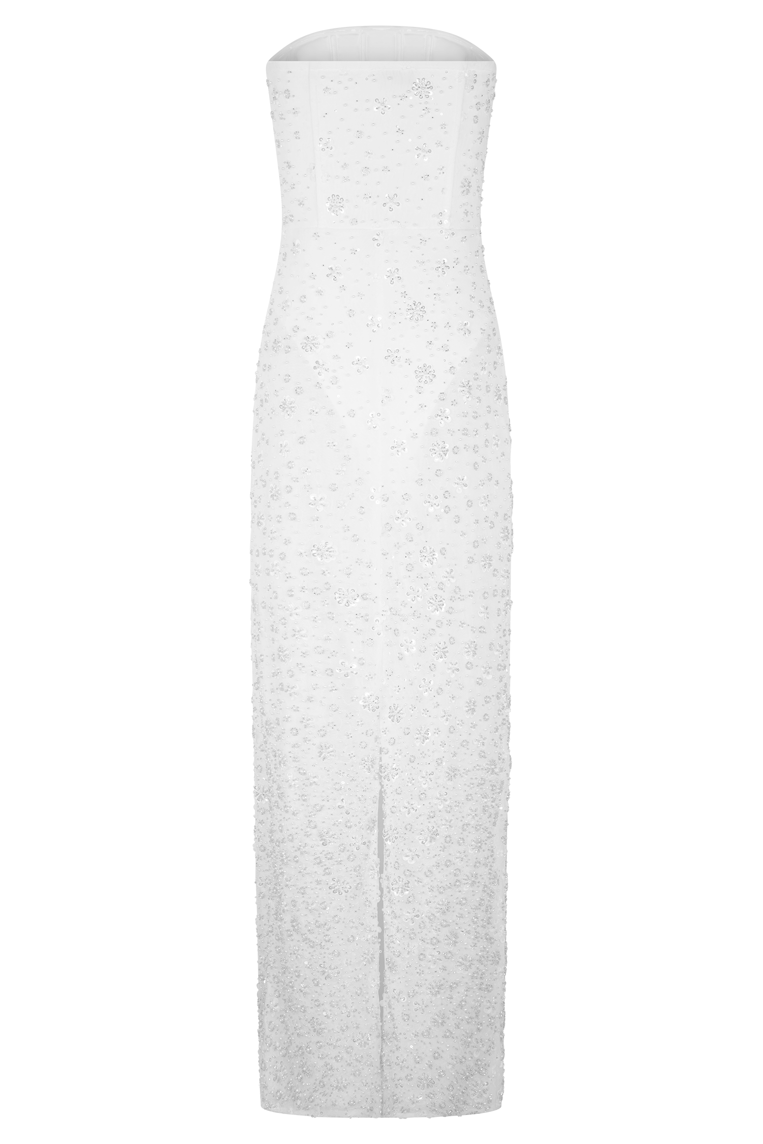 Gemma Strapless Embellished Maxi Dress - Ivory #10