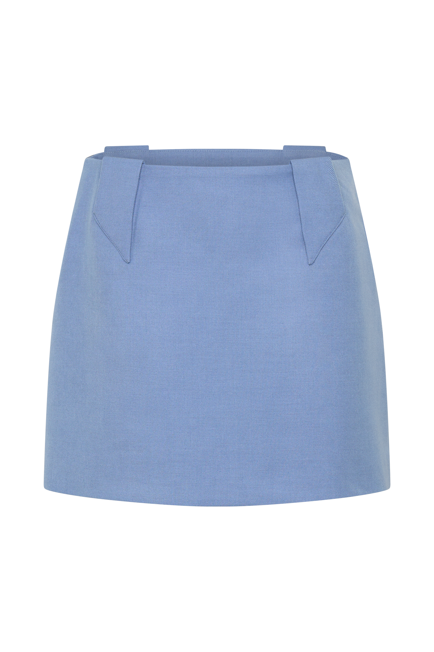 Gina Suiting Mini Skirt - Ocean Blue #9