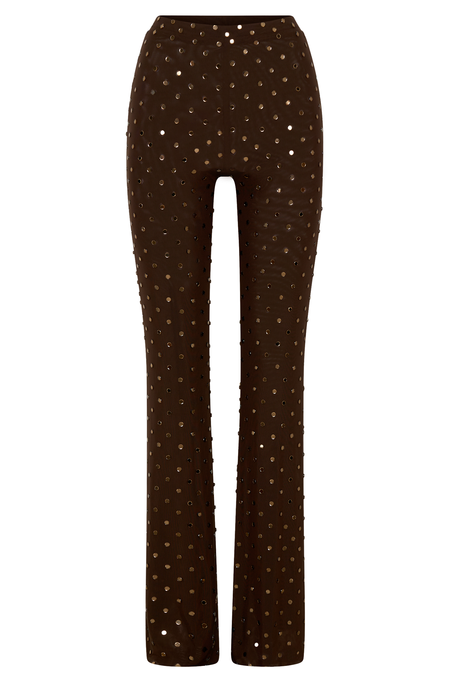 Jackie Diamante Straight Leg Pants - Chocolate