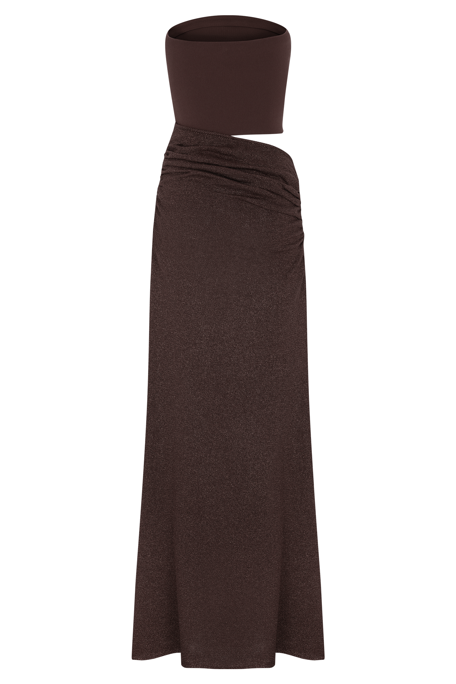 Jasiel Strapless Knit Maxi Dress - Chocolate #10