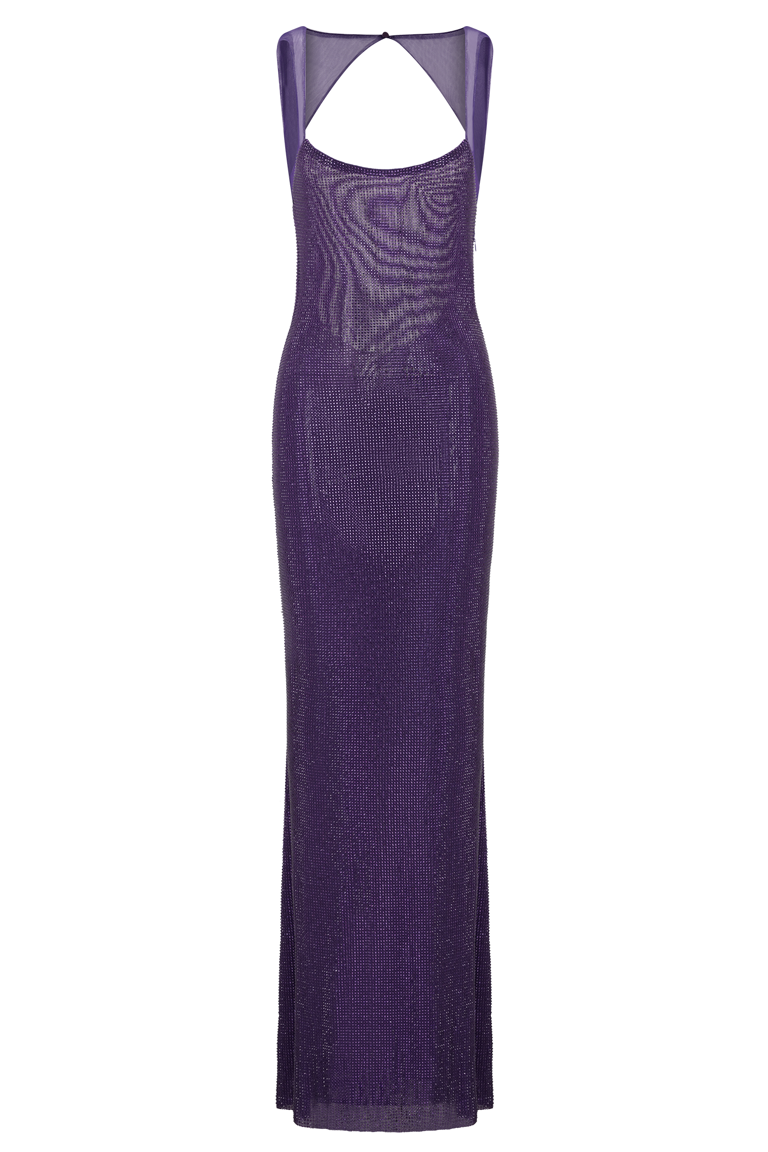 Jasmyn Hot Fix Maxi Dress With Mesh Back - Purple #8