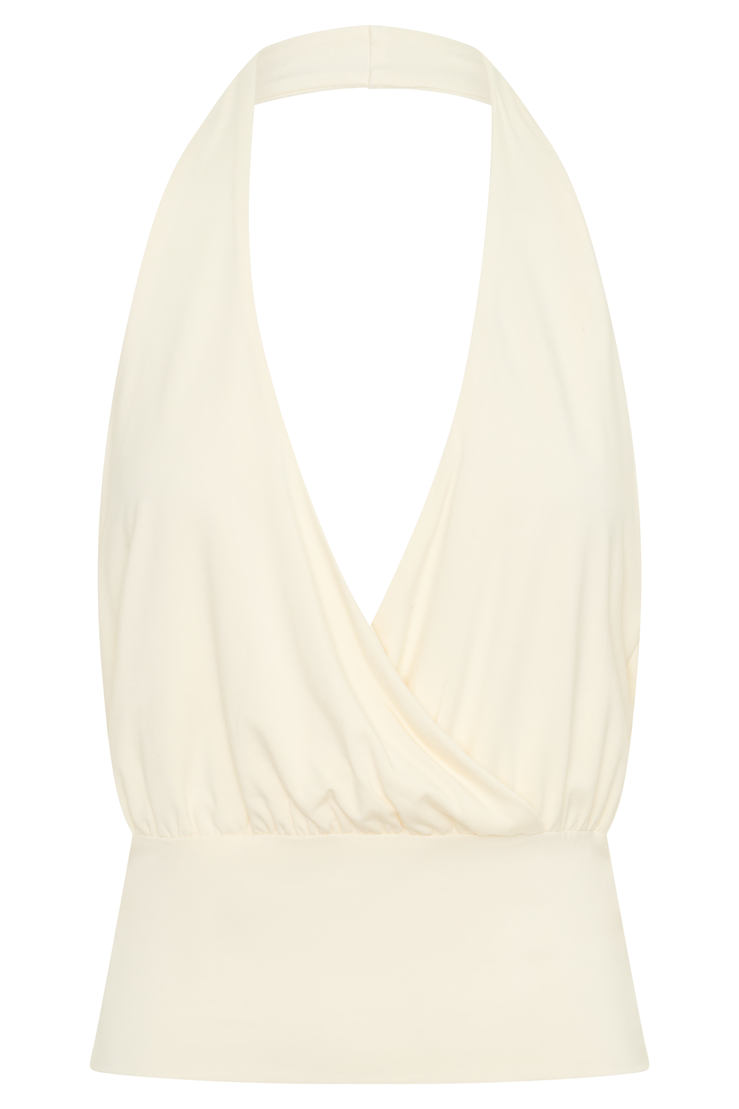 Jina Draped Halter Top - Ivory #9