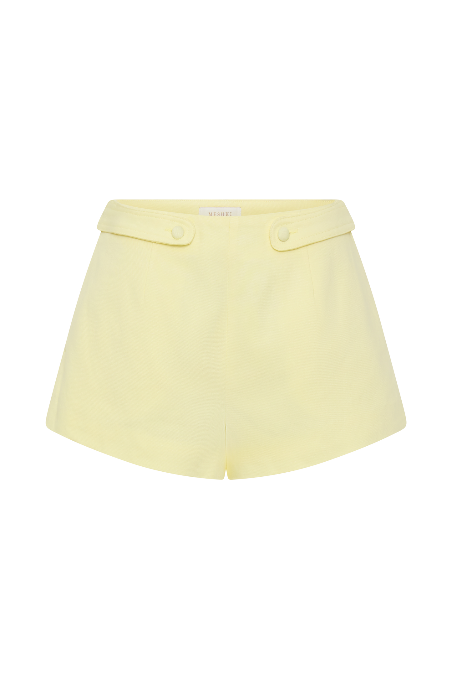 Josephine Cotton Shorts With Waistbands - Lemon