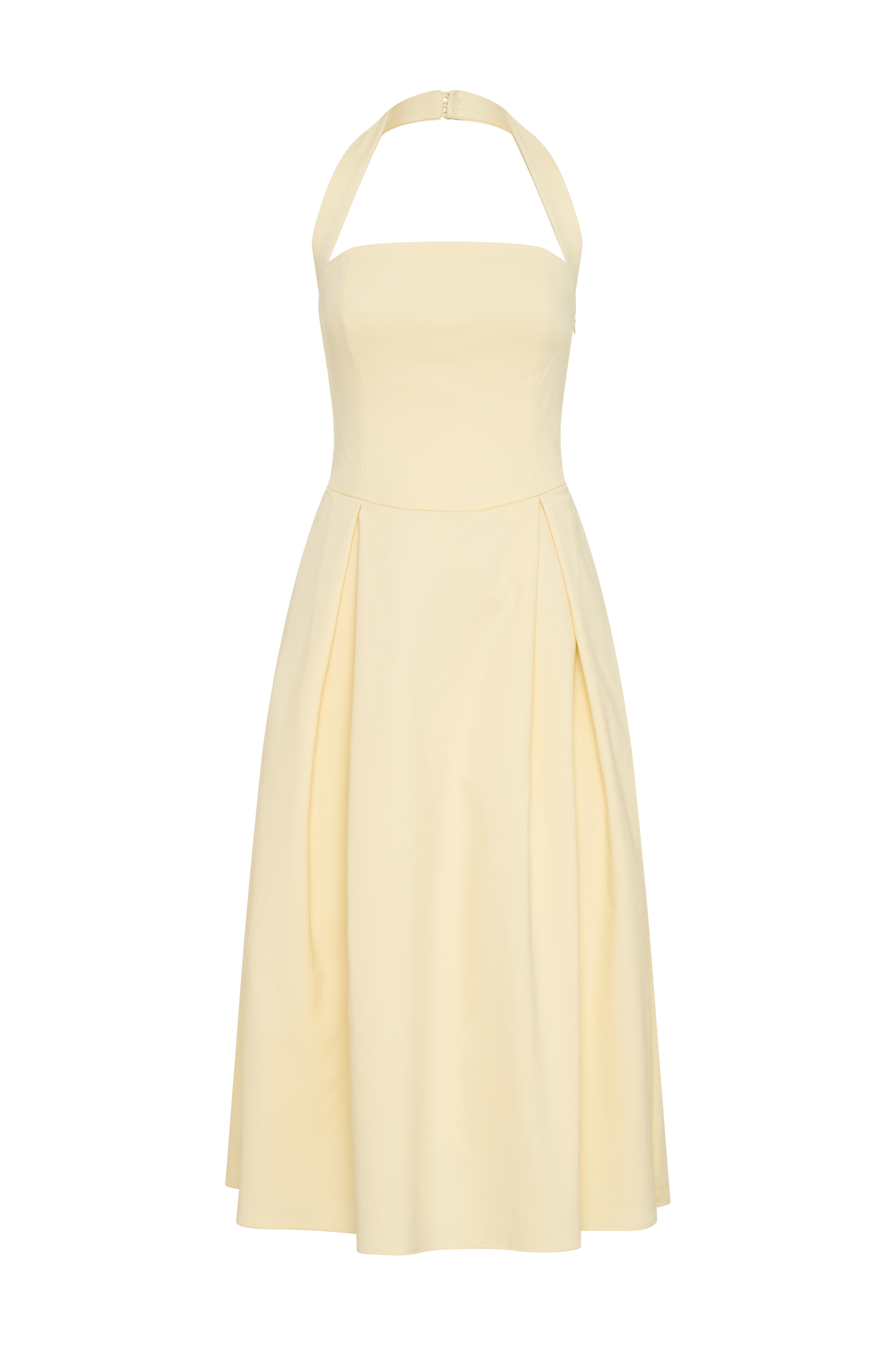 Juana Halter Midi Dress - Lemon #10