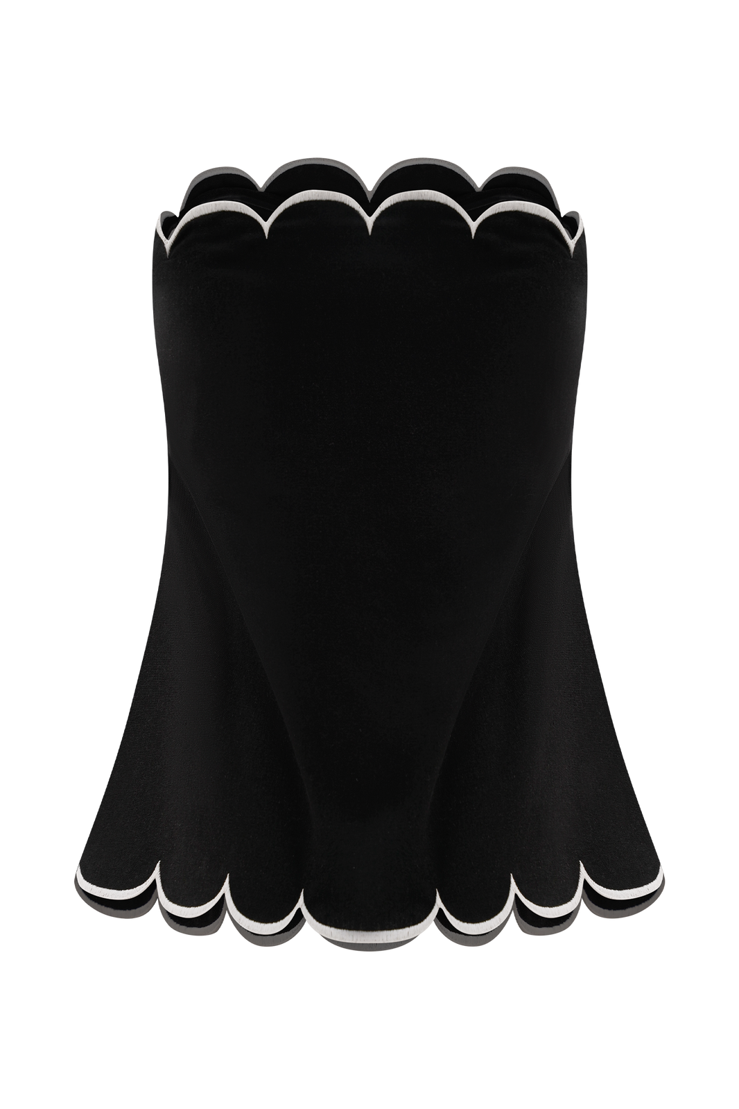 Judith Scallop Shorts - Black