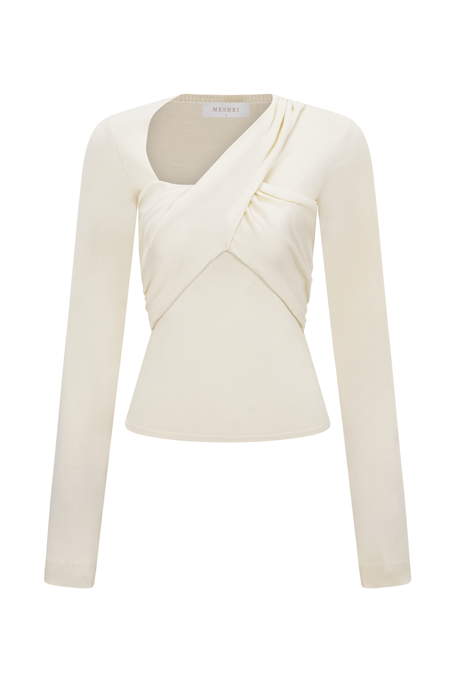 Kaylen Knit Long Sleeve Top - Ivory #9