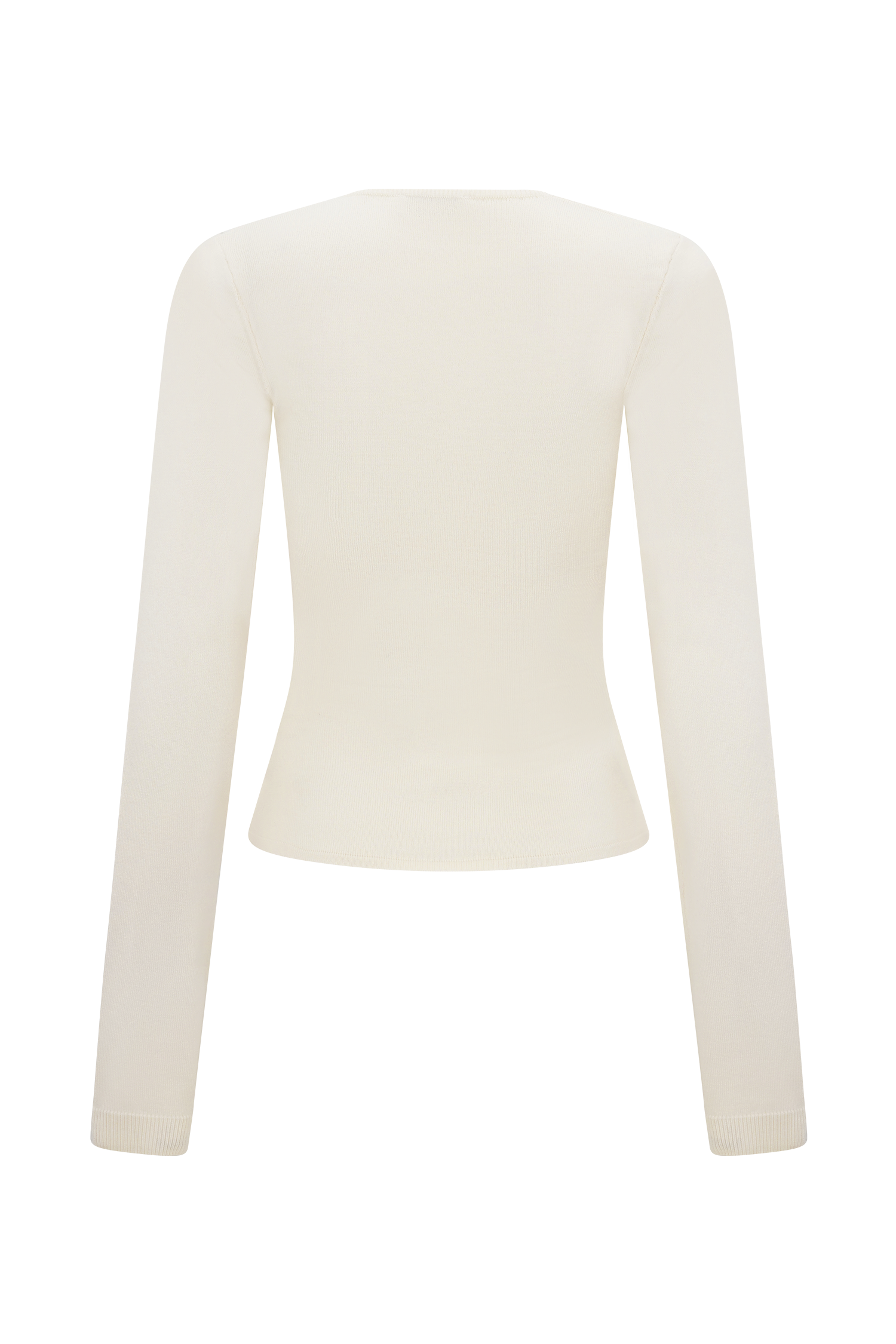 Kaylen Knit Long Sleeve Top - Ivory #8
