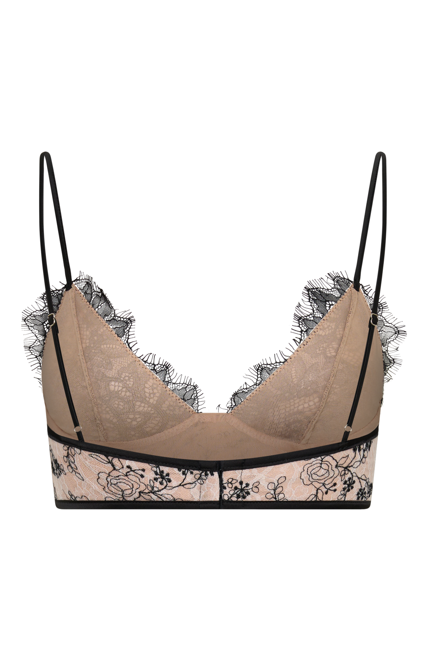 Kimberly Lace Sleeveless Crop Top - Nude Lace #10
