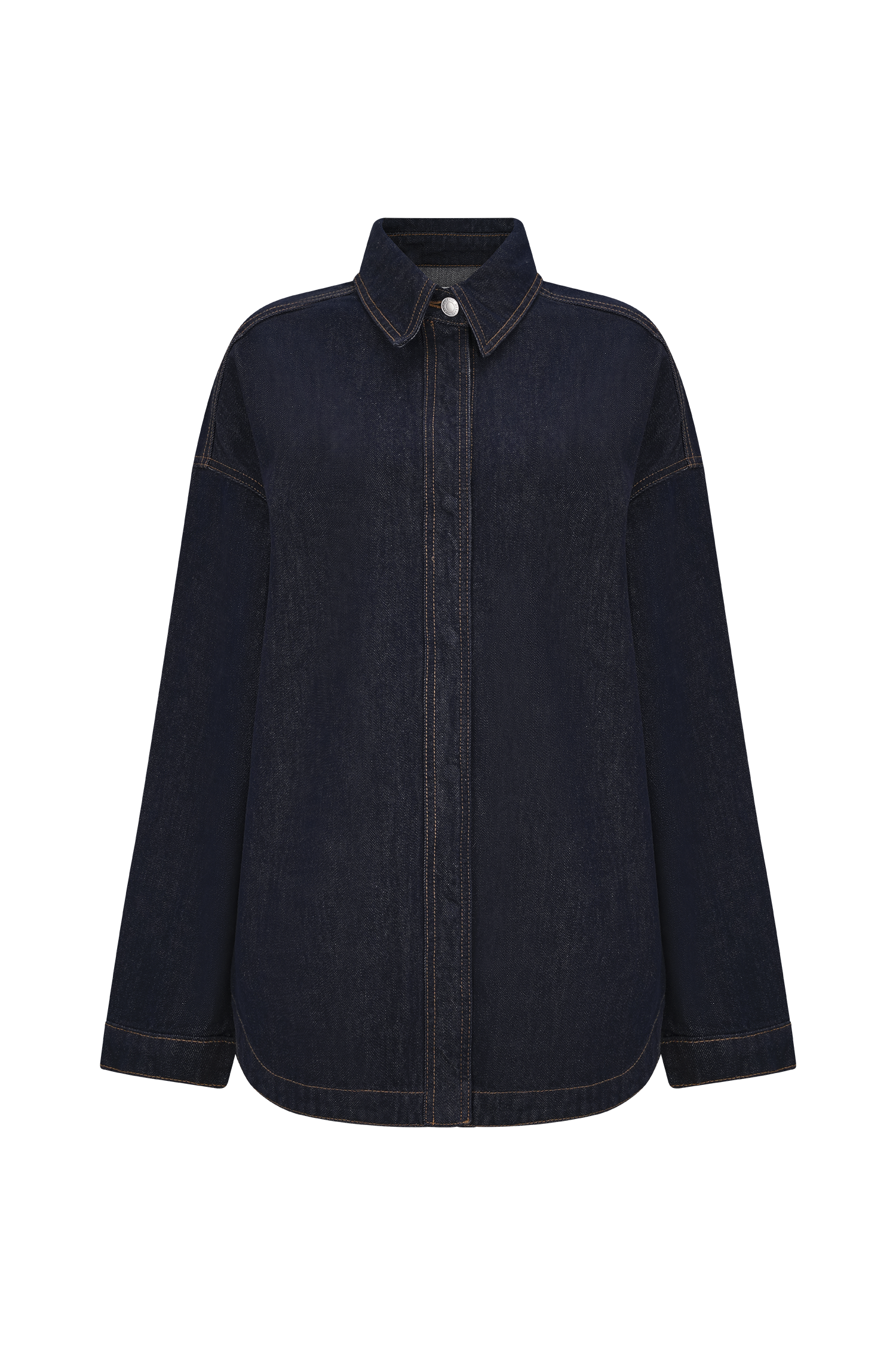 Lioda Oversized Denim Shirt - Washed Indigo Blue #10
