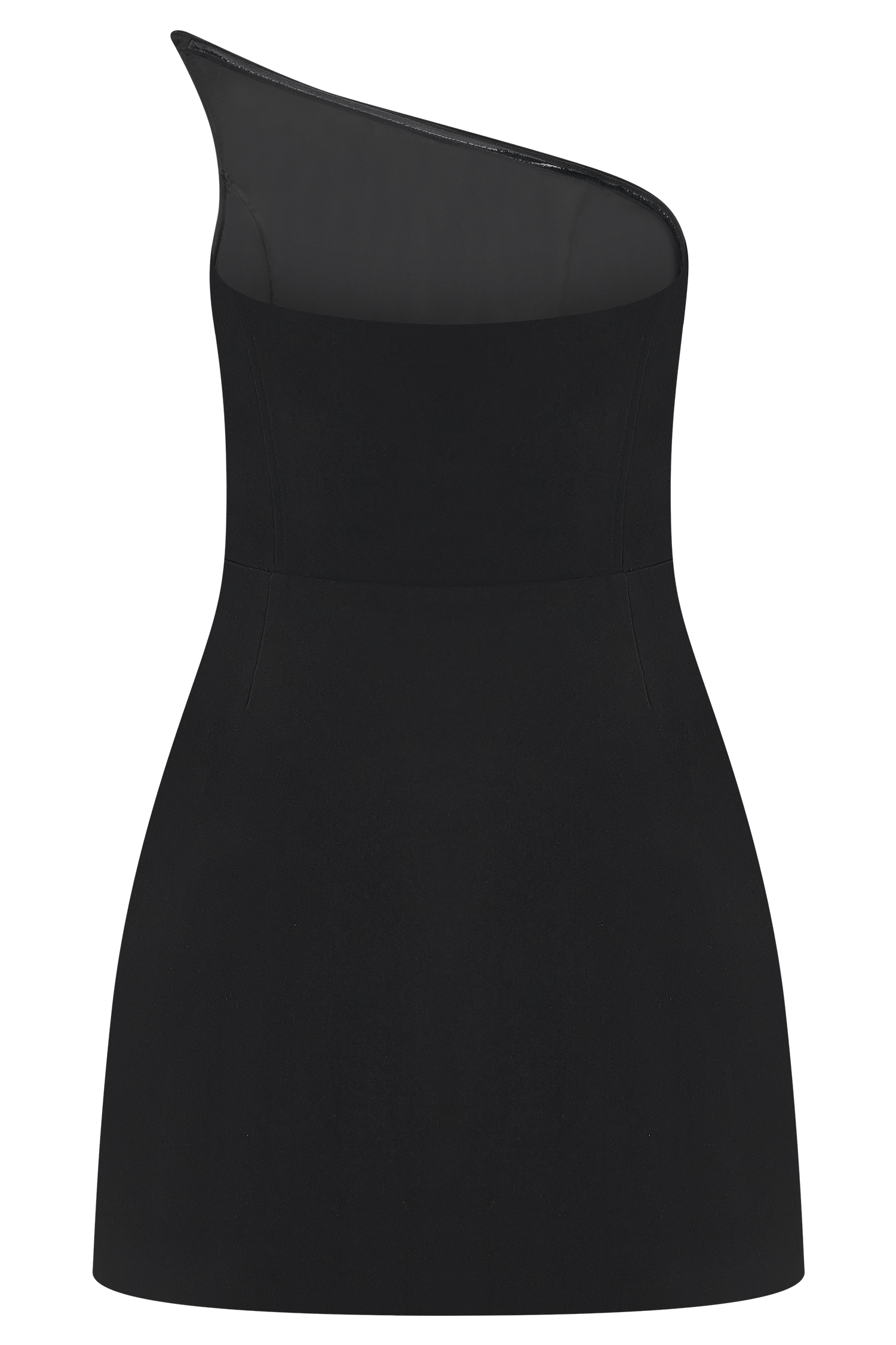 Liva Strapless Diamante Floral Trim Mini Dress - Black #12