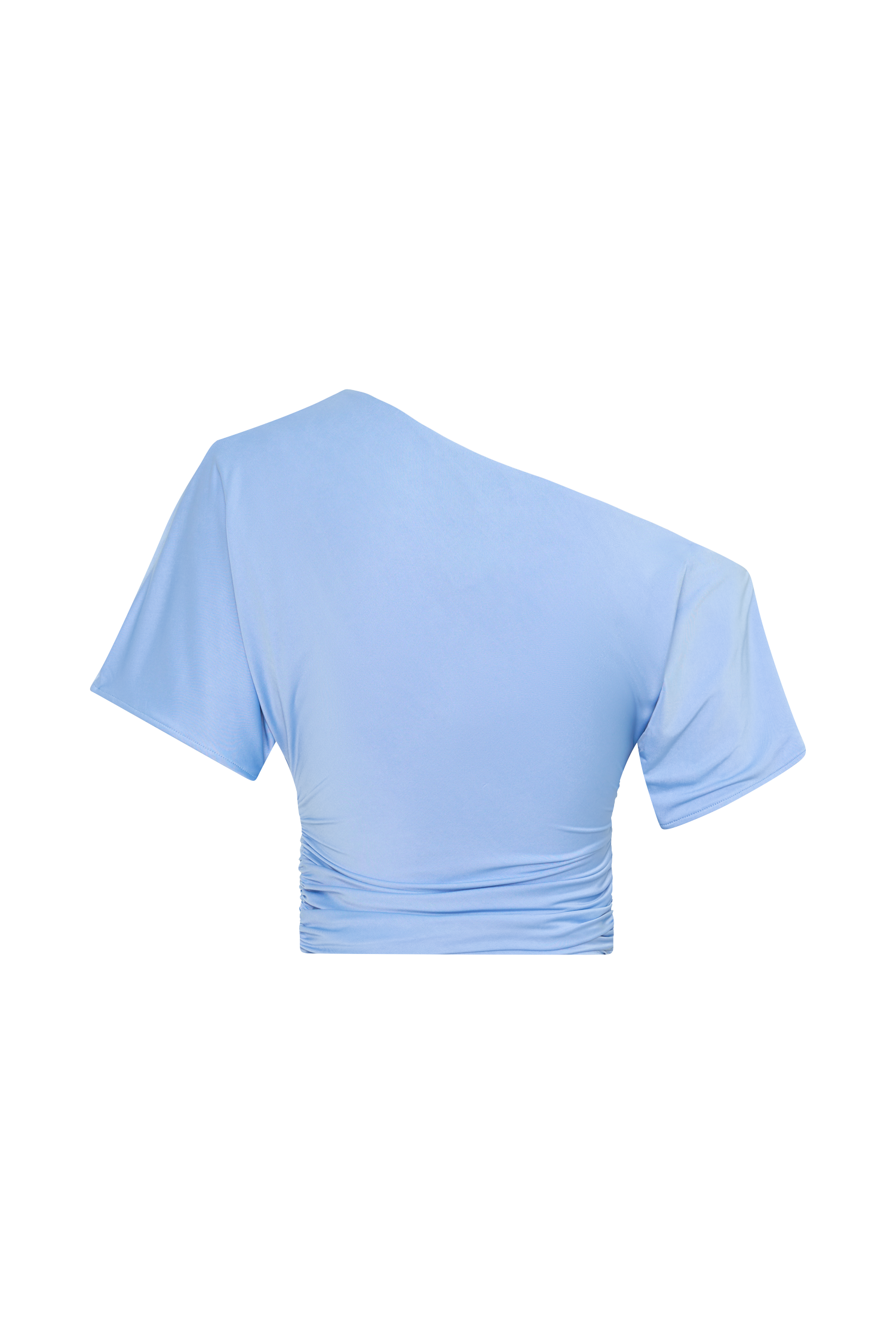 Luu Off Shoulder Slinky Top - Sea Blue #10