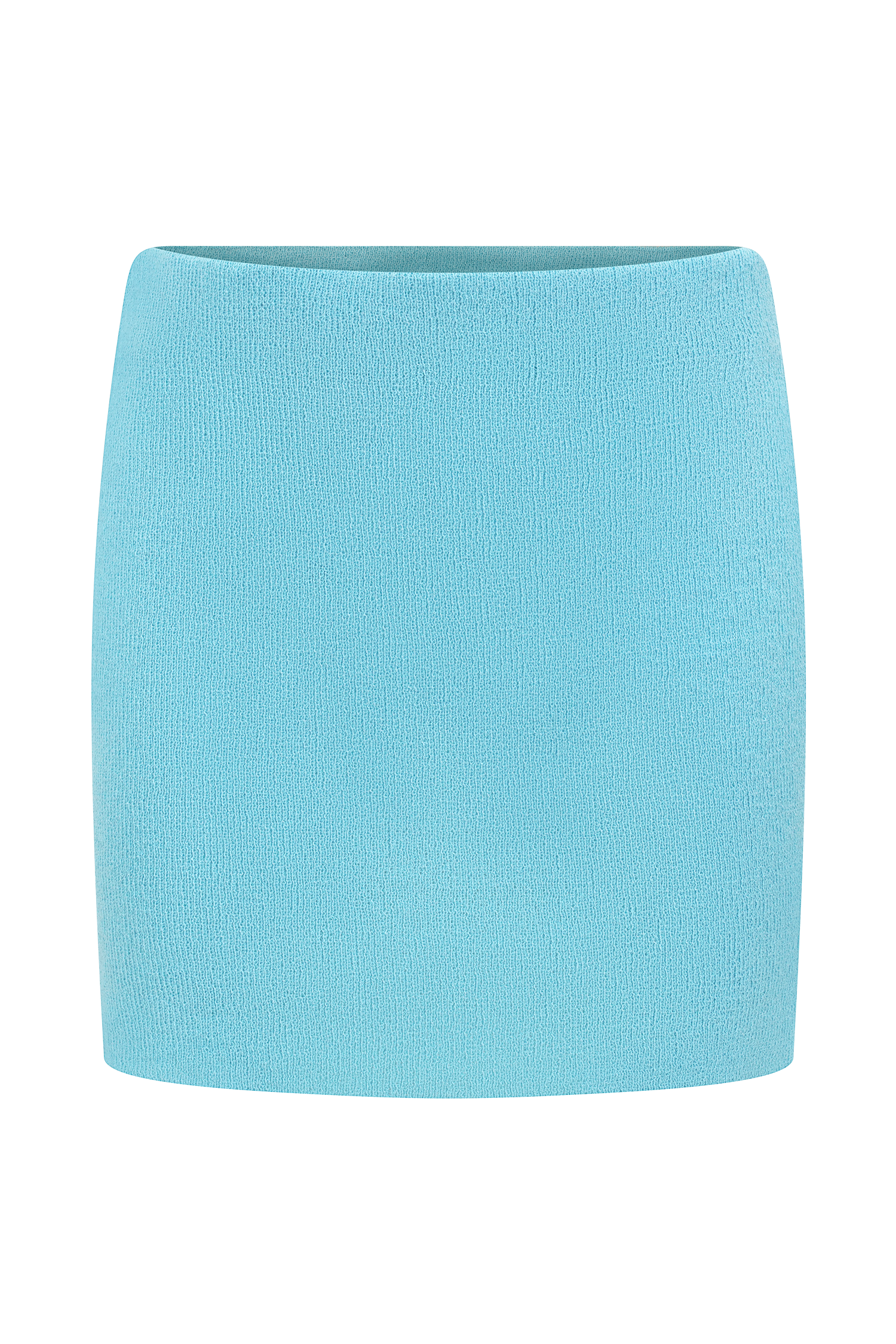 Esme Knit Mini Skirt - Cyan Blue #6