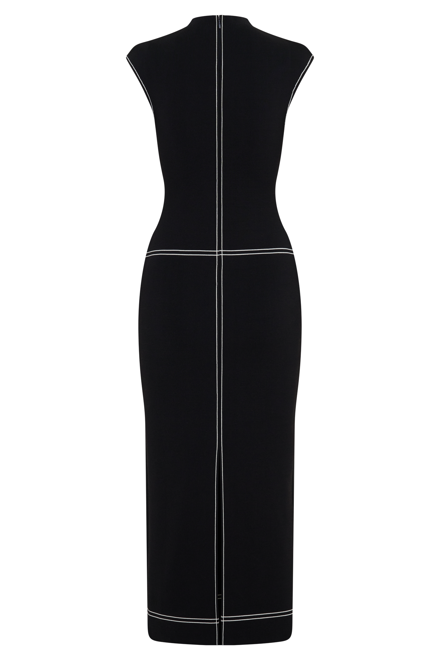 Malone Bandage Knit Midi Dress - Black #8