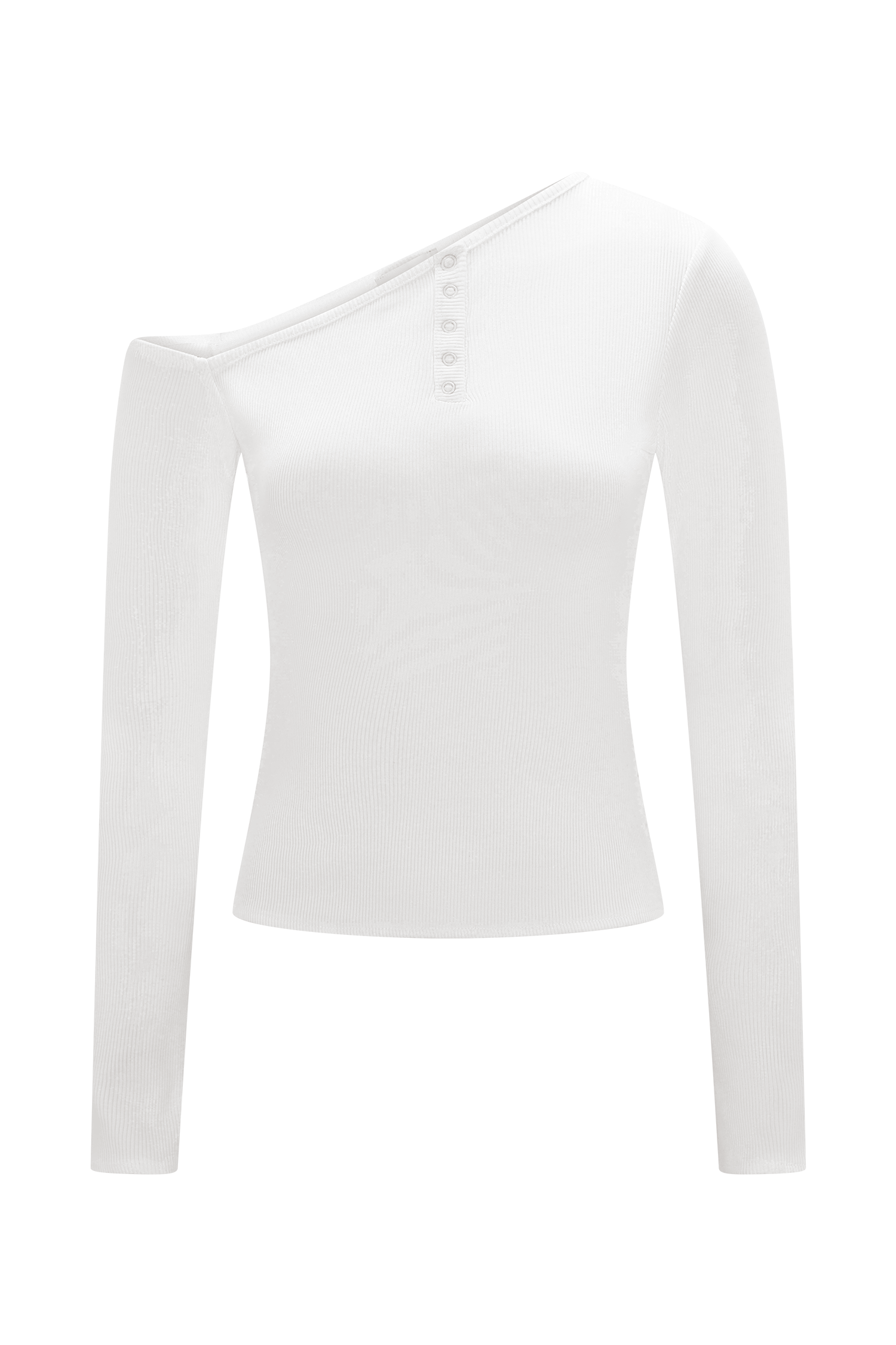 Maelle Off Shoulder Long Sleeve Top - Ivory #10