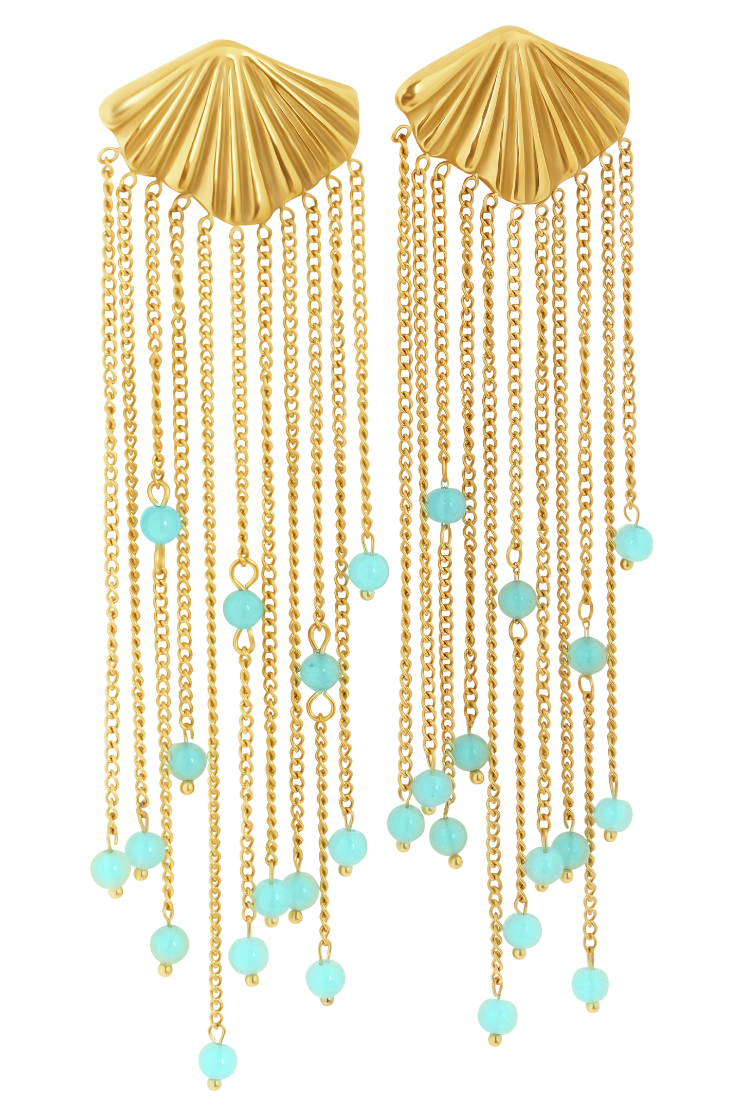 Maia Chandelier Earrings - Gold