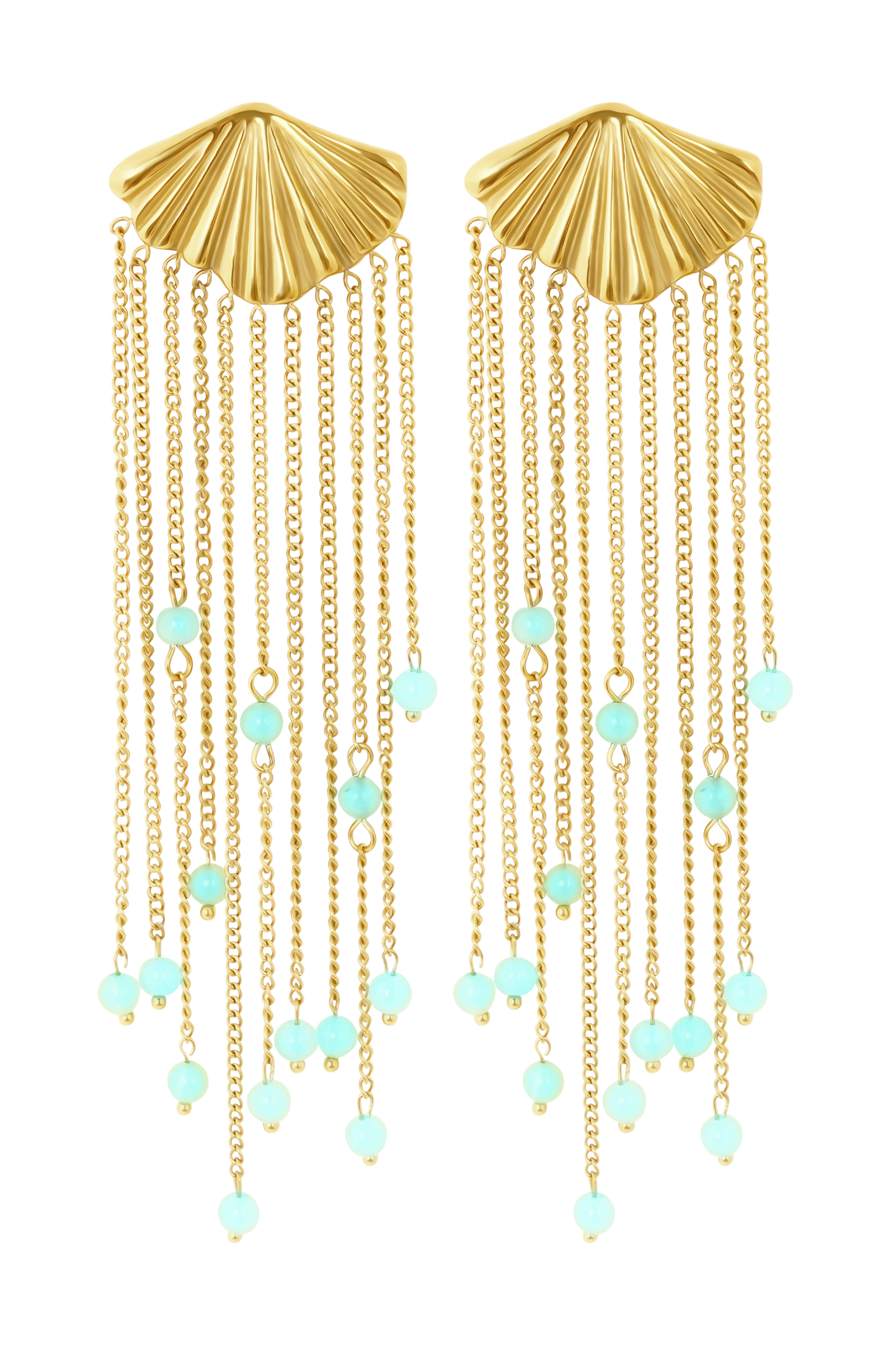 Maia Chandelier Earrings - Gold