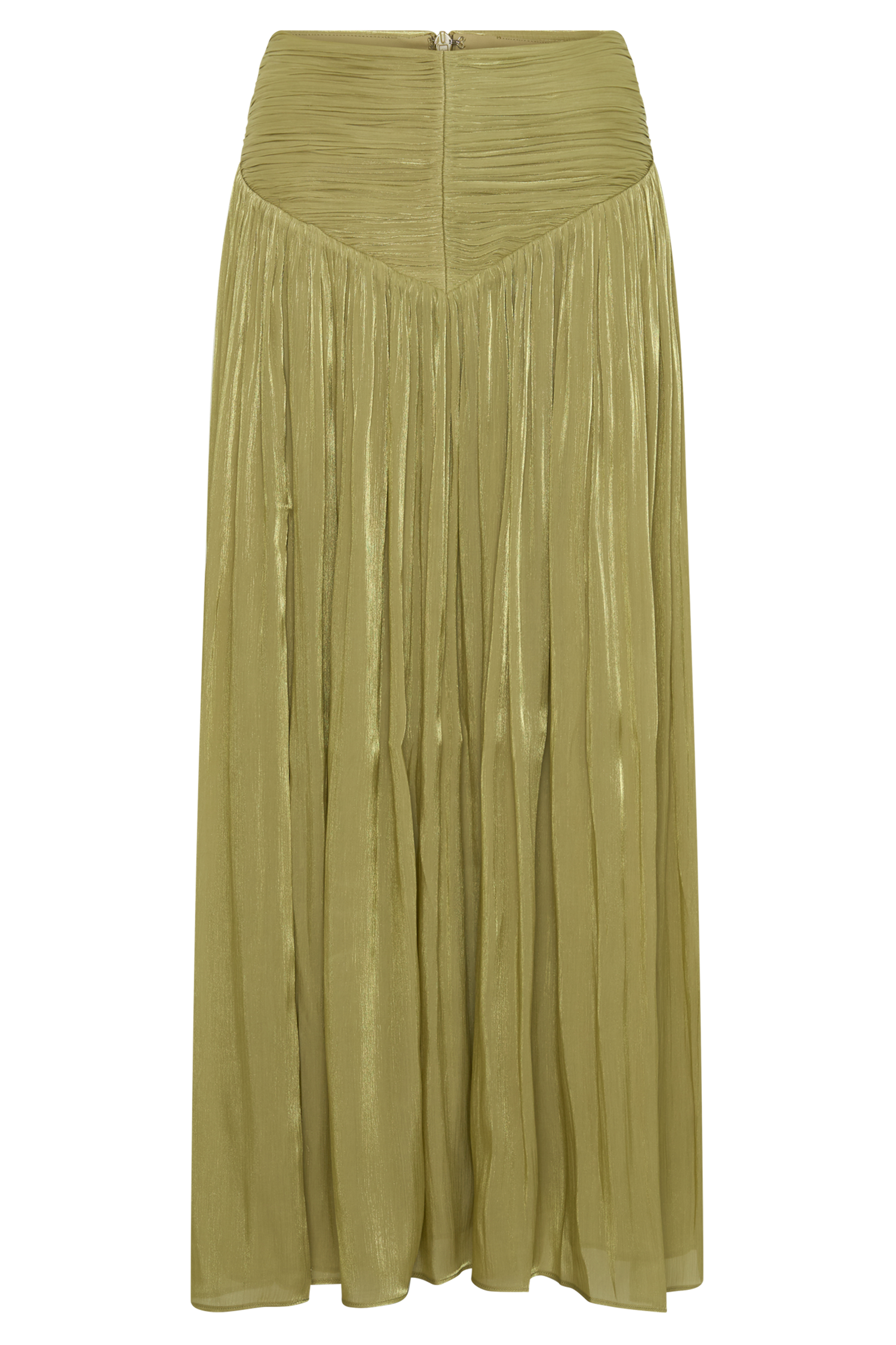 Makena Gathered Midi Skirt - Green #10