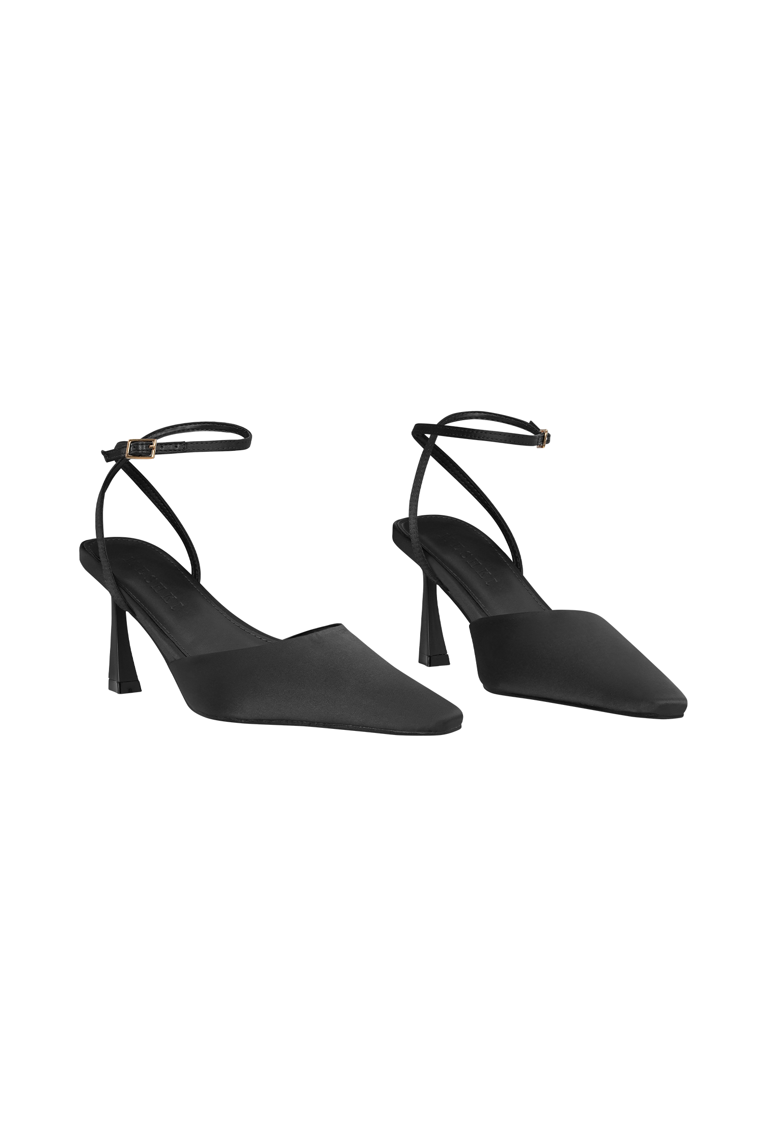 Marley Satin Pointed Heel - Black #3