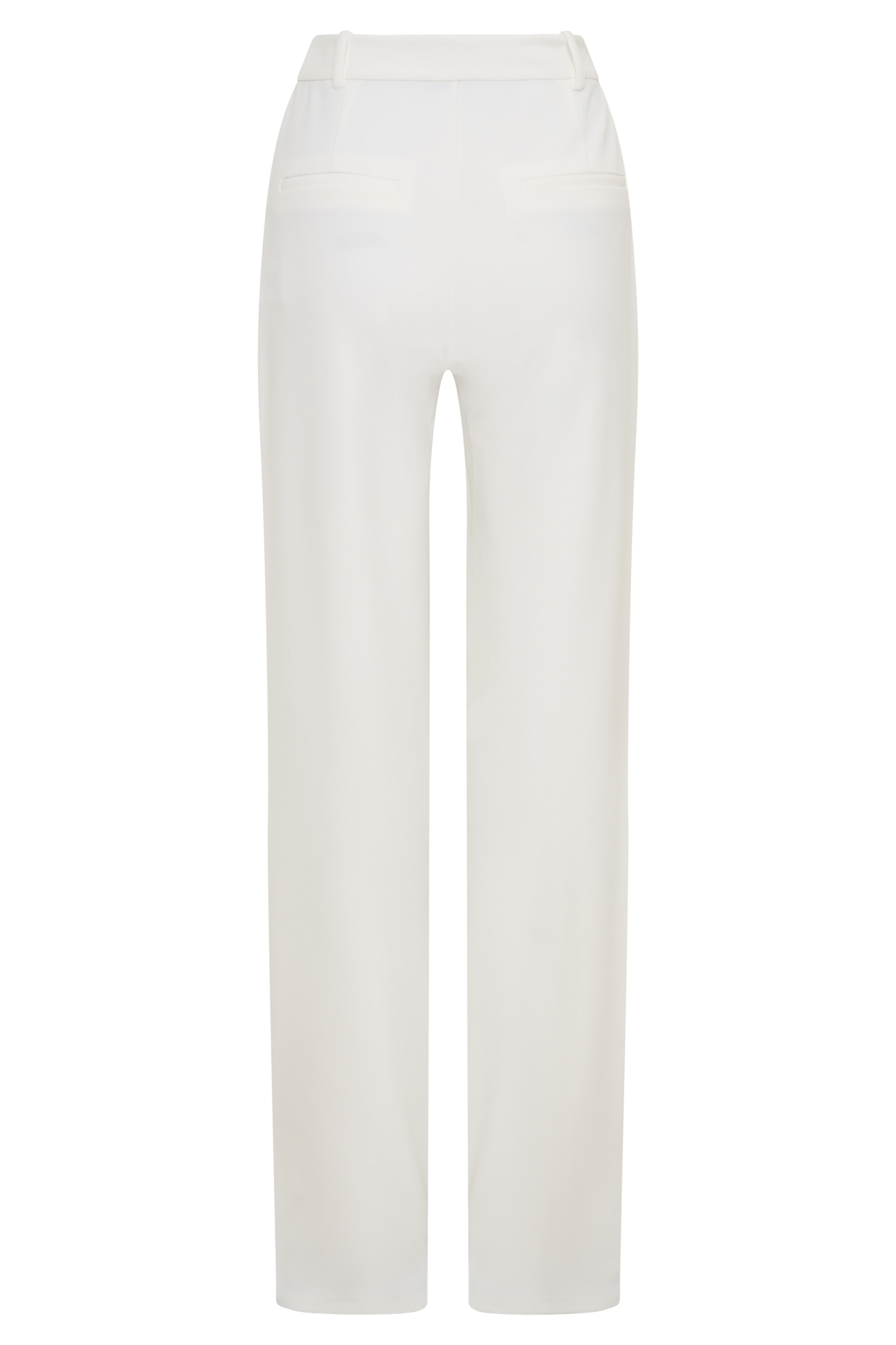 Maude Crepe Straight Leg Pants - Ivory