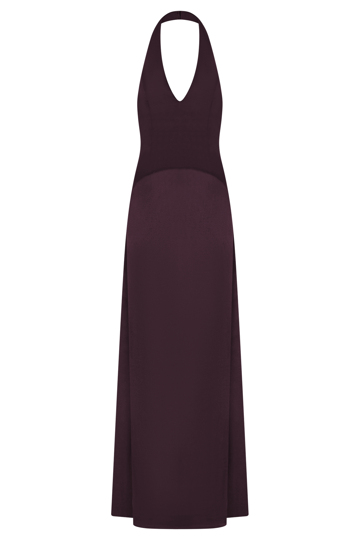 Maura Taffeta And Satin Maxi Dress - Wine