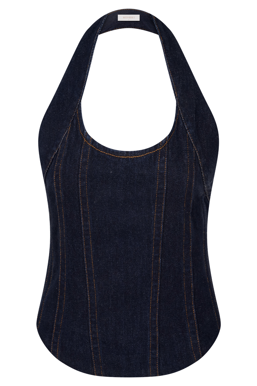 3D CROSS DENIM SHORTS / INDIGO